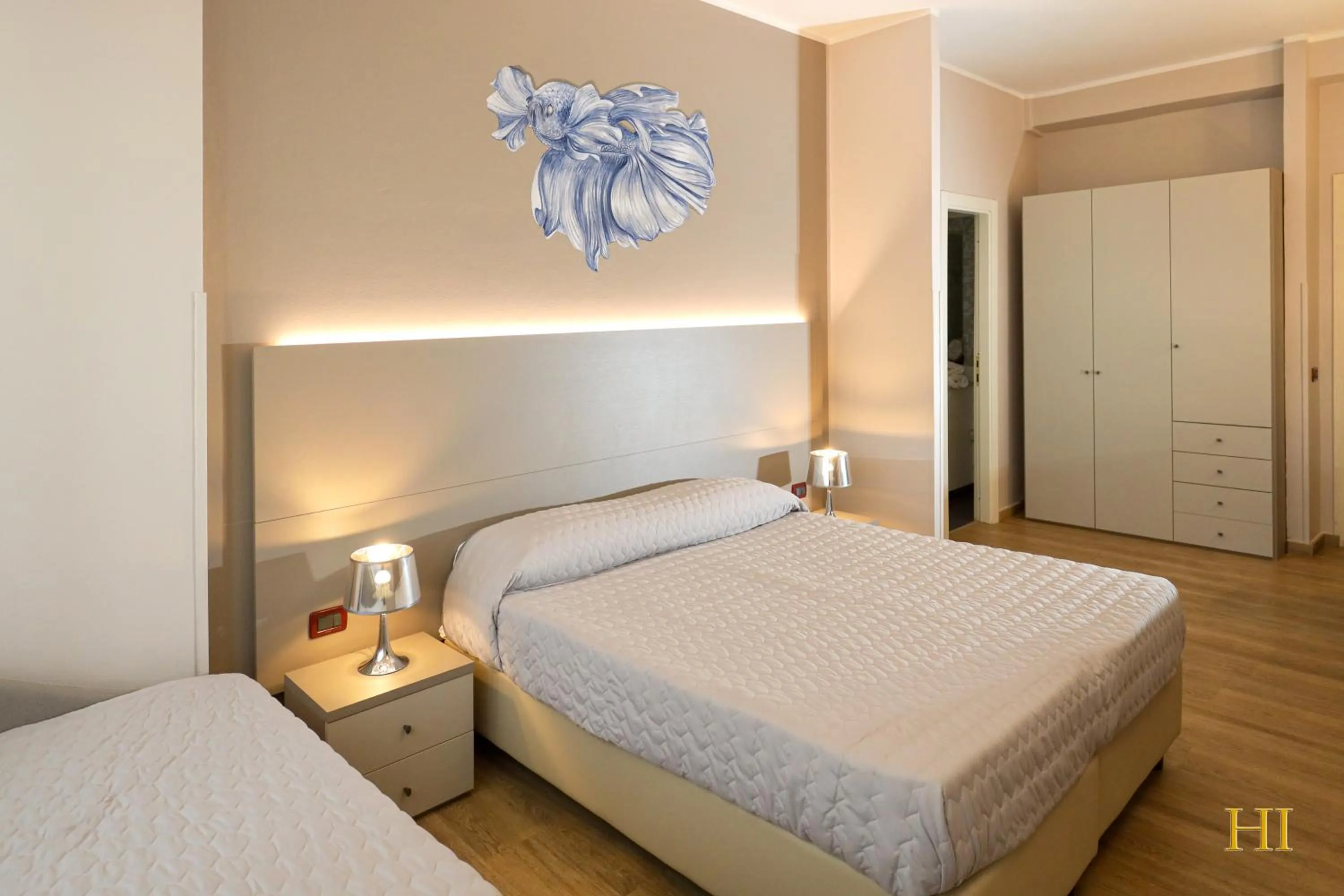 Bed in Hotel Italia