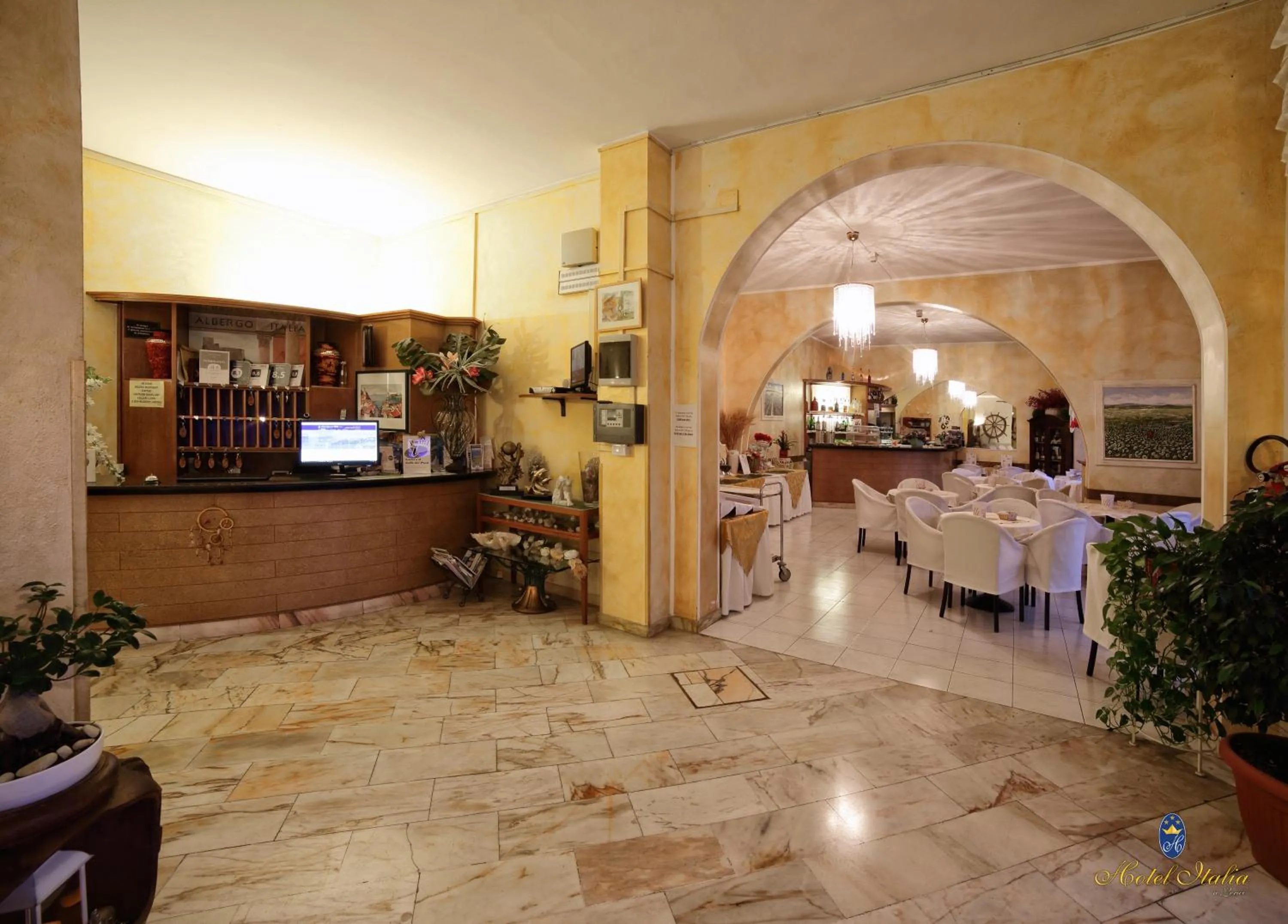 Lobby or reception in Hotel Italia