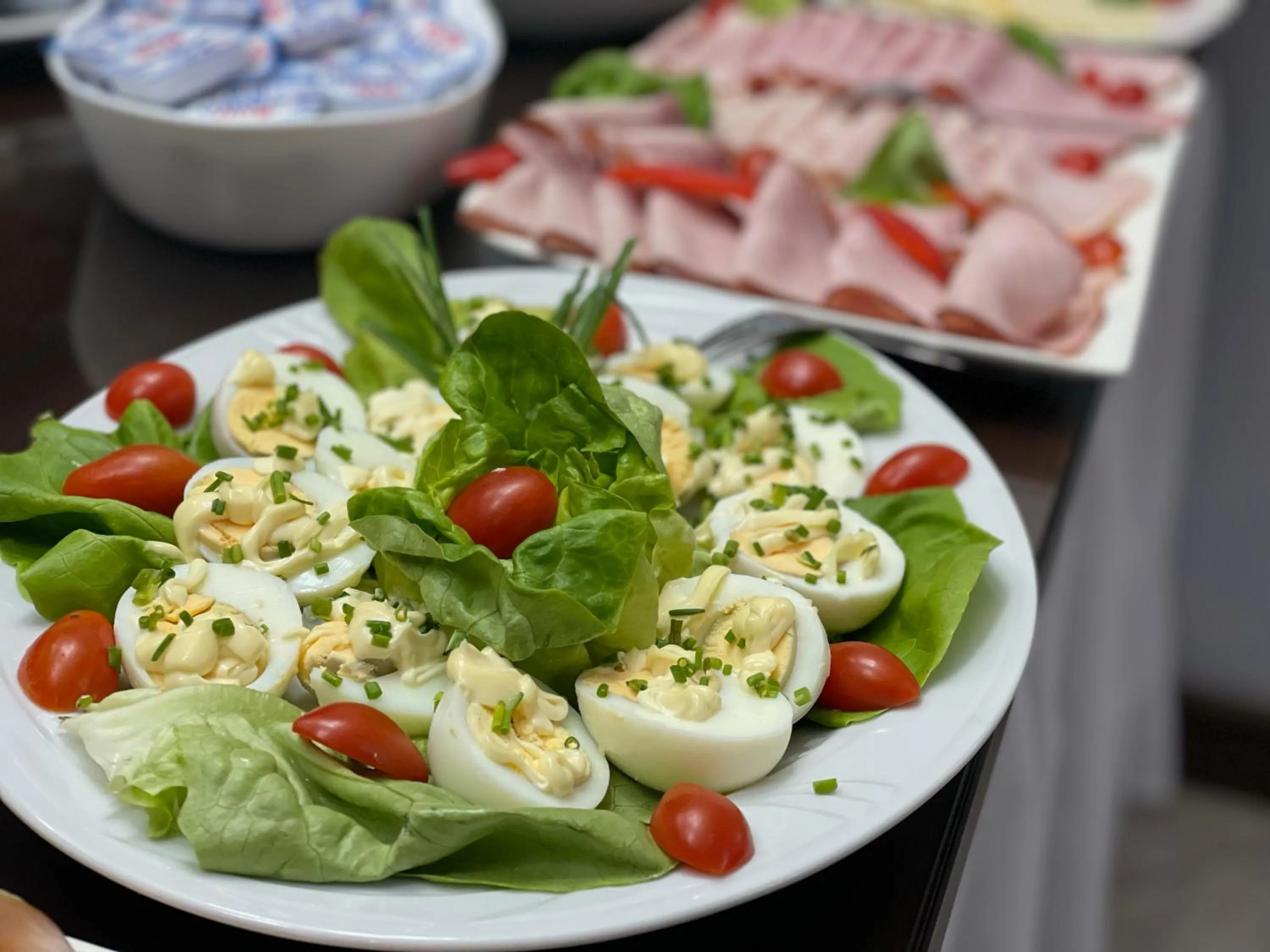 Buffet breakfast in Hotel Willa Adriana