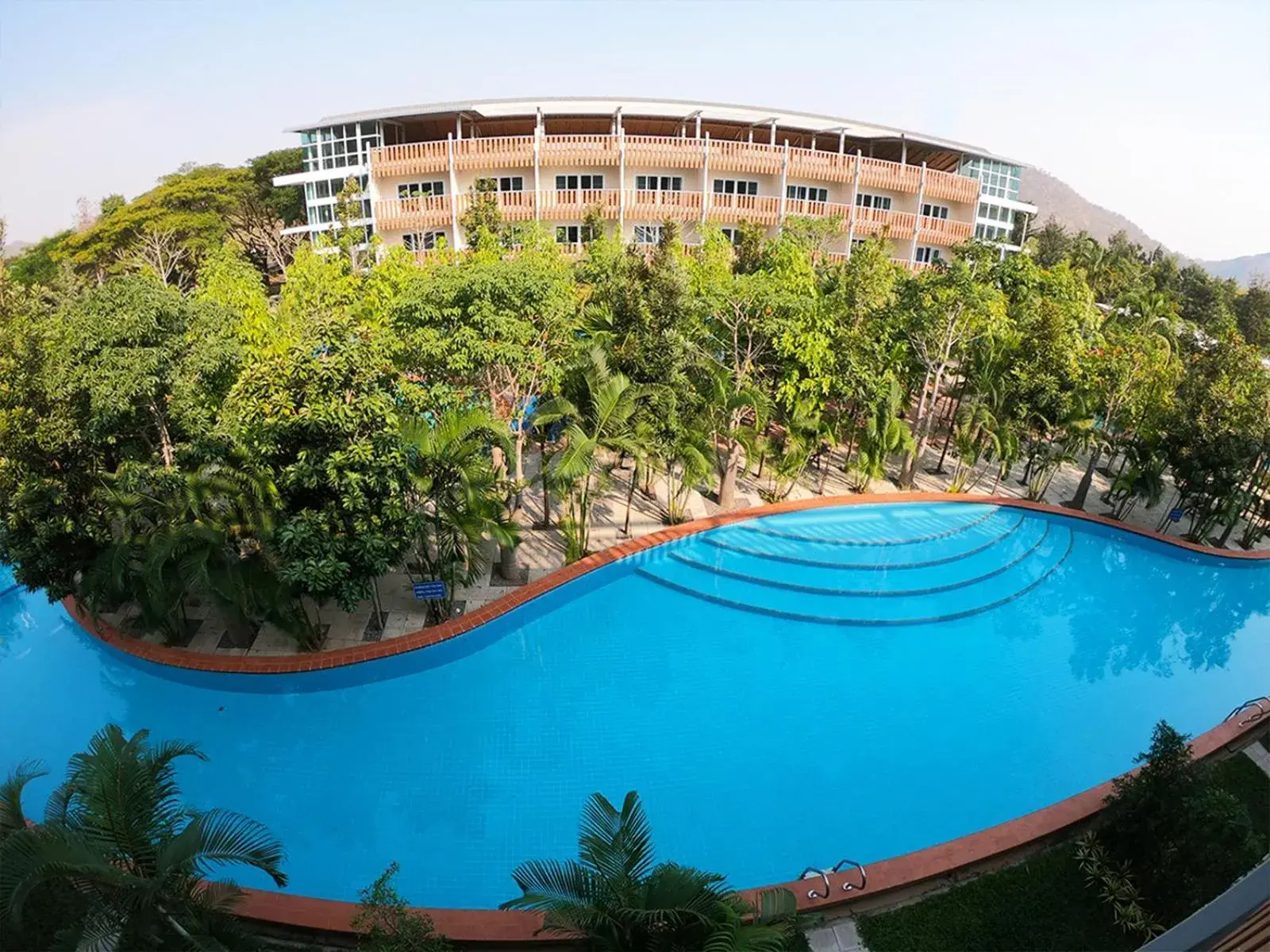 Pool view in Khao Yai Fantasy Resort Pool view in Khao Yai Fantasy Resort