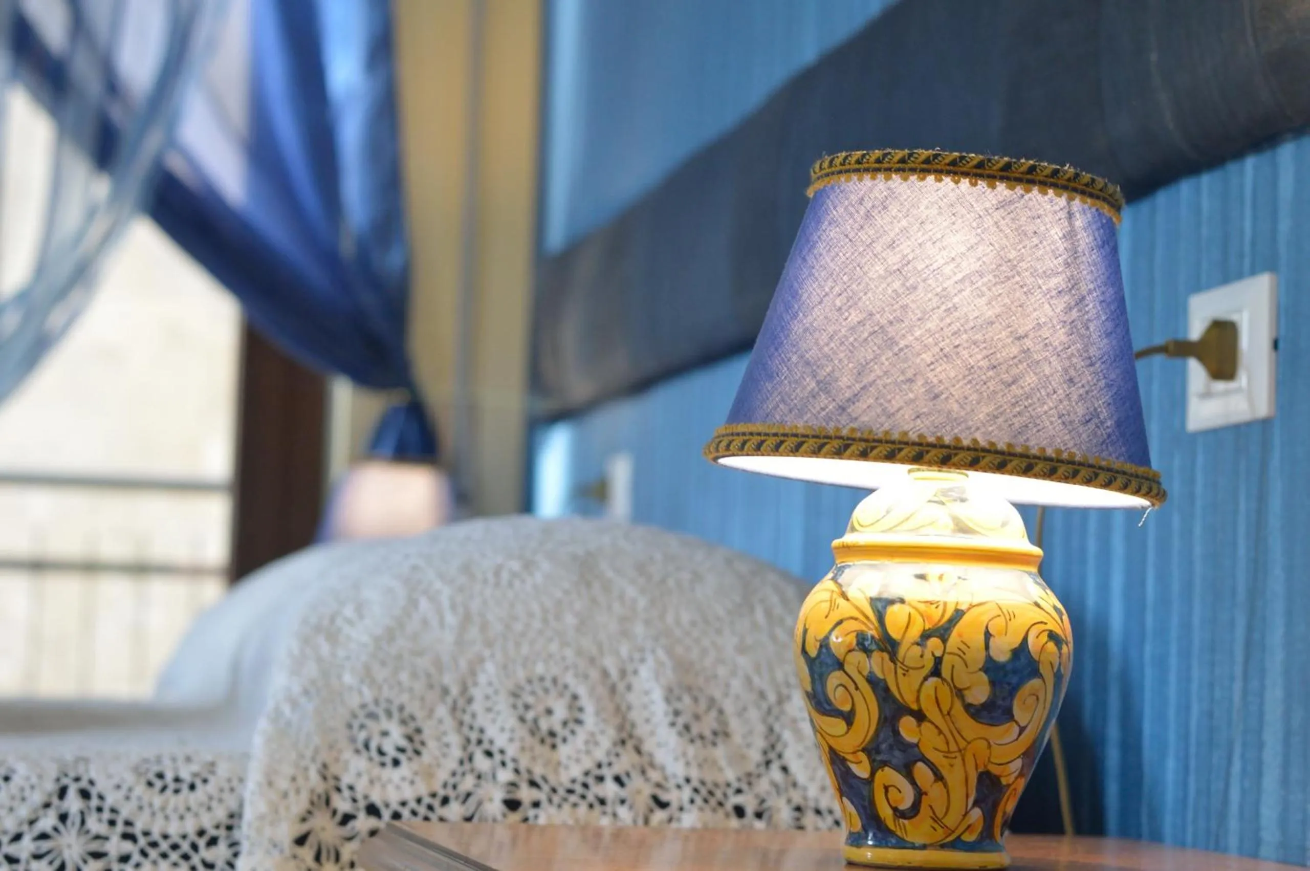 Decorative detail, Bed in Centro Sicilia Rooms-Suites & Terrace