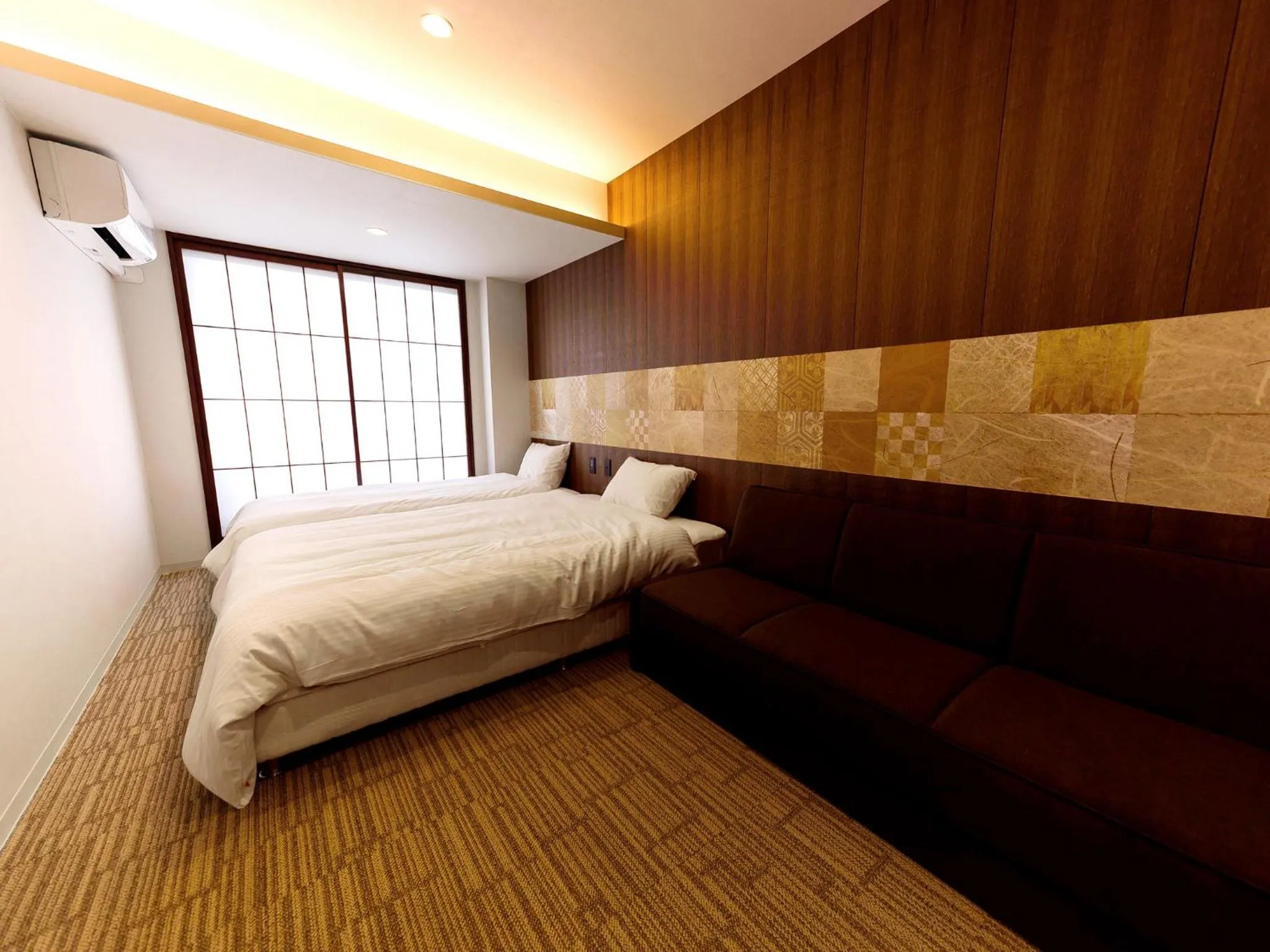 Bed in Irori Kyoto Station Higashi-Honganji