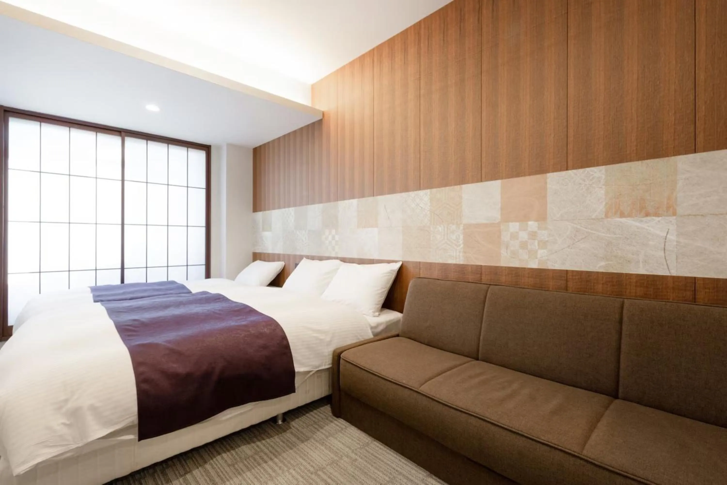 Bed in Irori Kyoto Station Higashi-Honganji