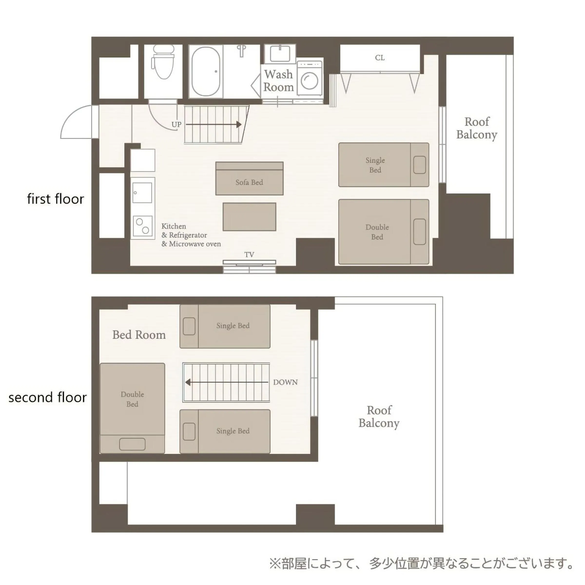 Floor plan in TAKUTO STAY SAKAISUJI-HOMMACHI