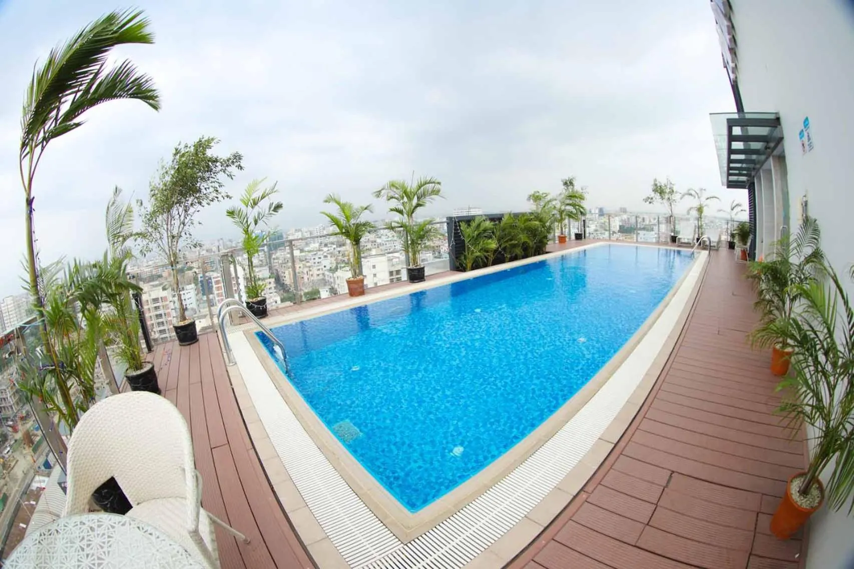 Pool view in HANSA- A Premium Residence