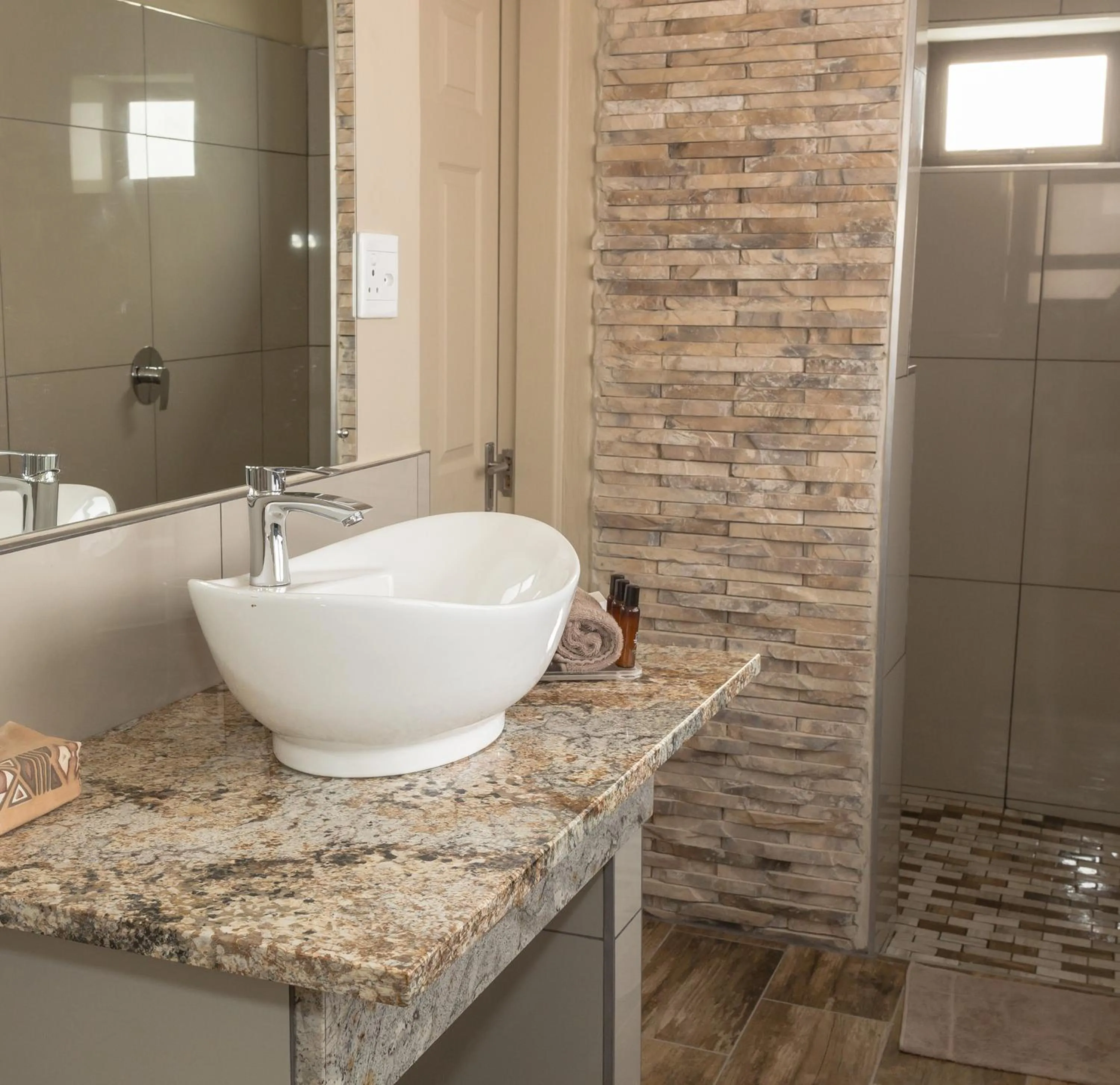 Shower in Sossusvlei Lodge