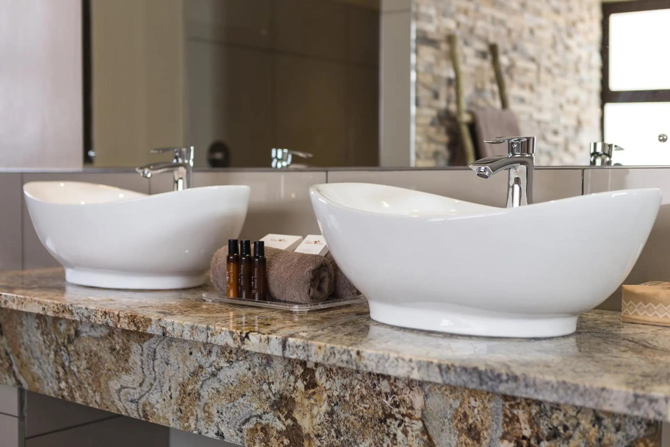 Bathroom in Sossusvlei Lodge