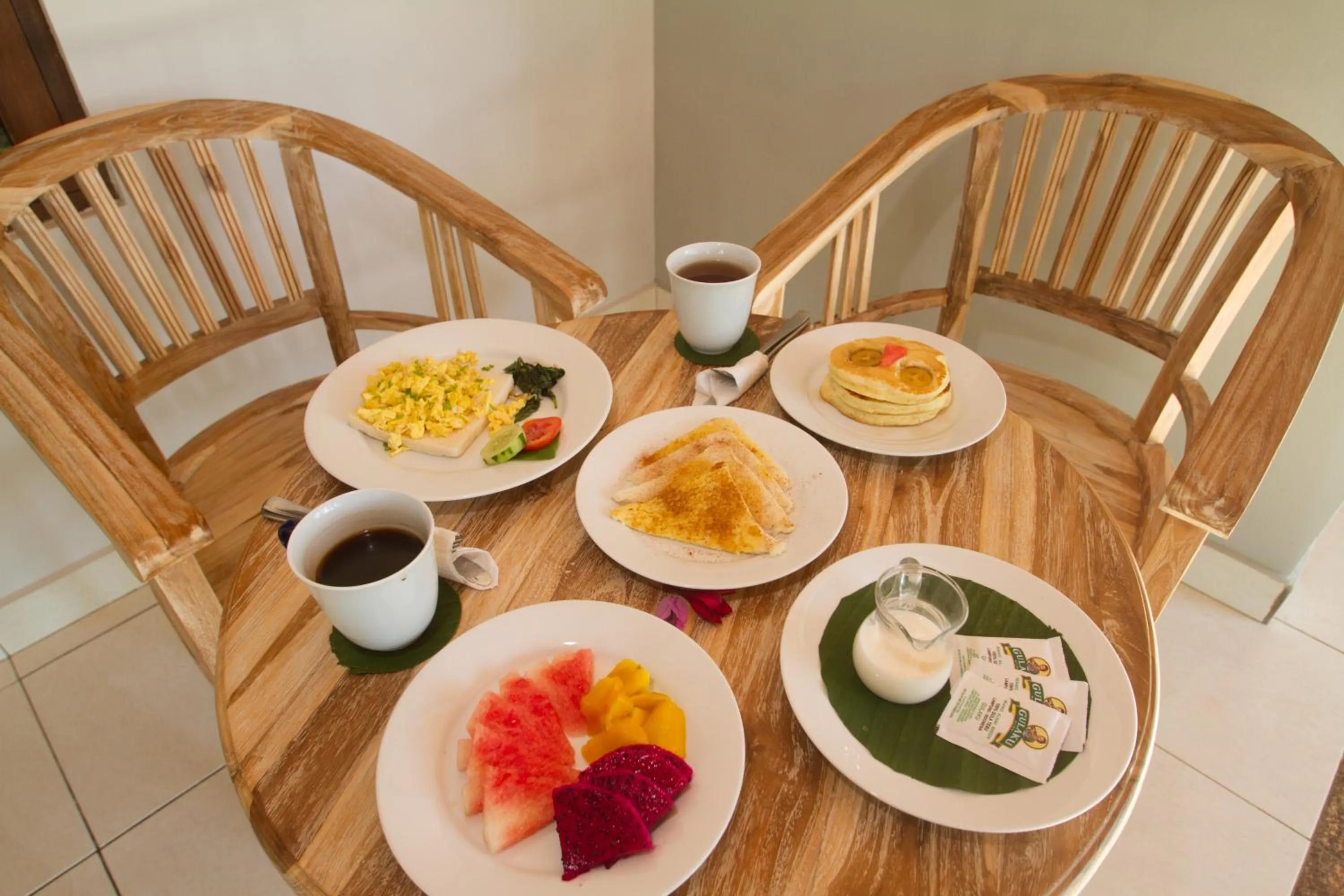 American breakfast in Parthi Puri Ubud