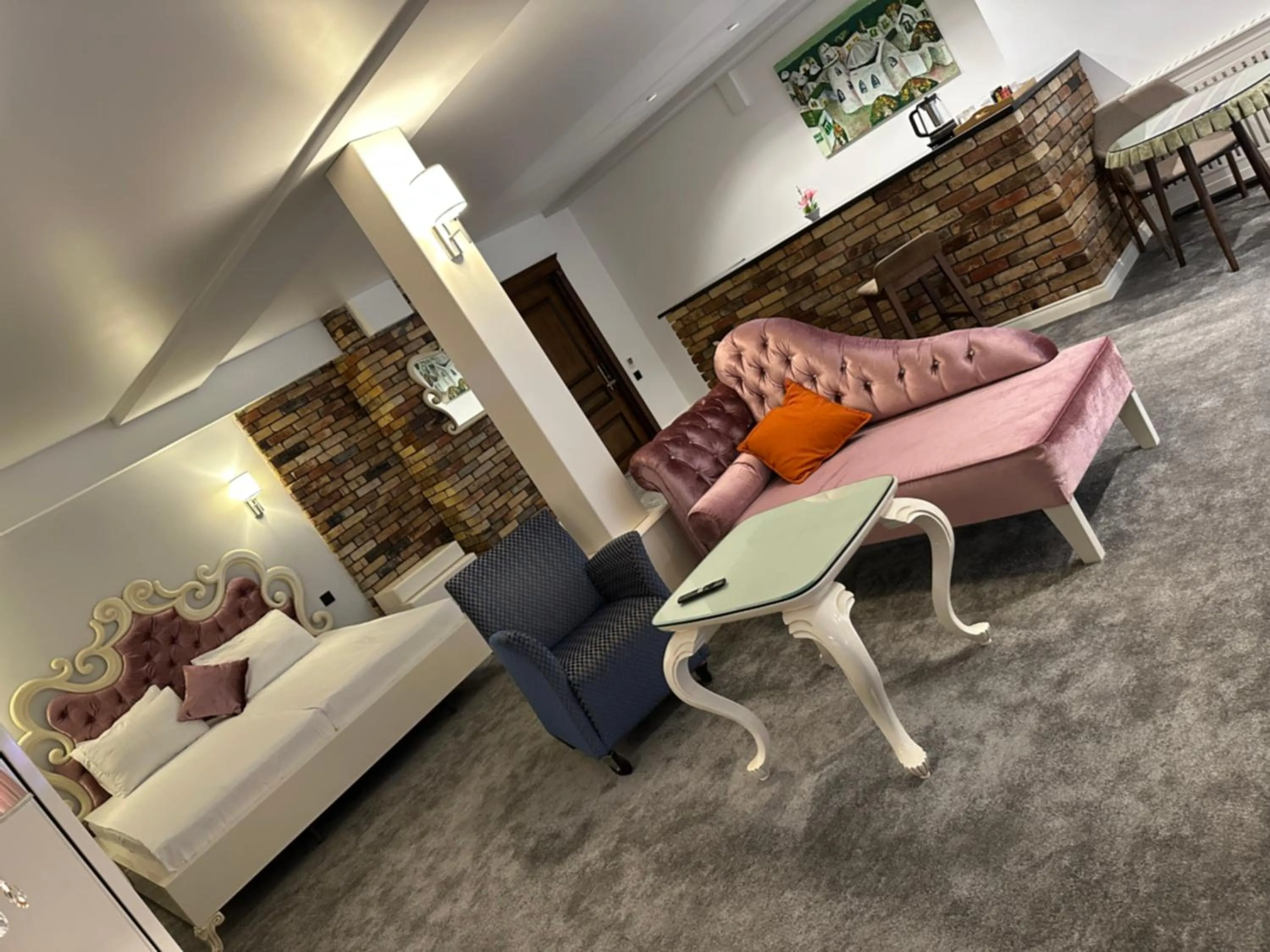 Seating area in Maajid Boutique Hotel