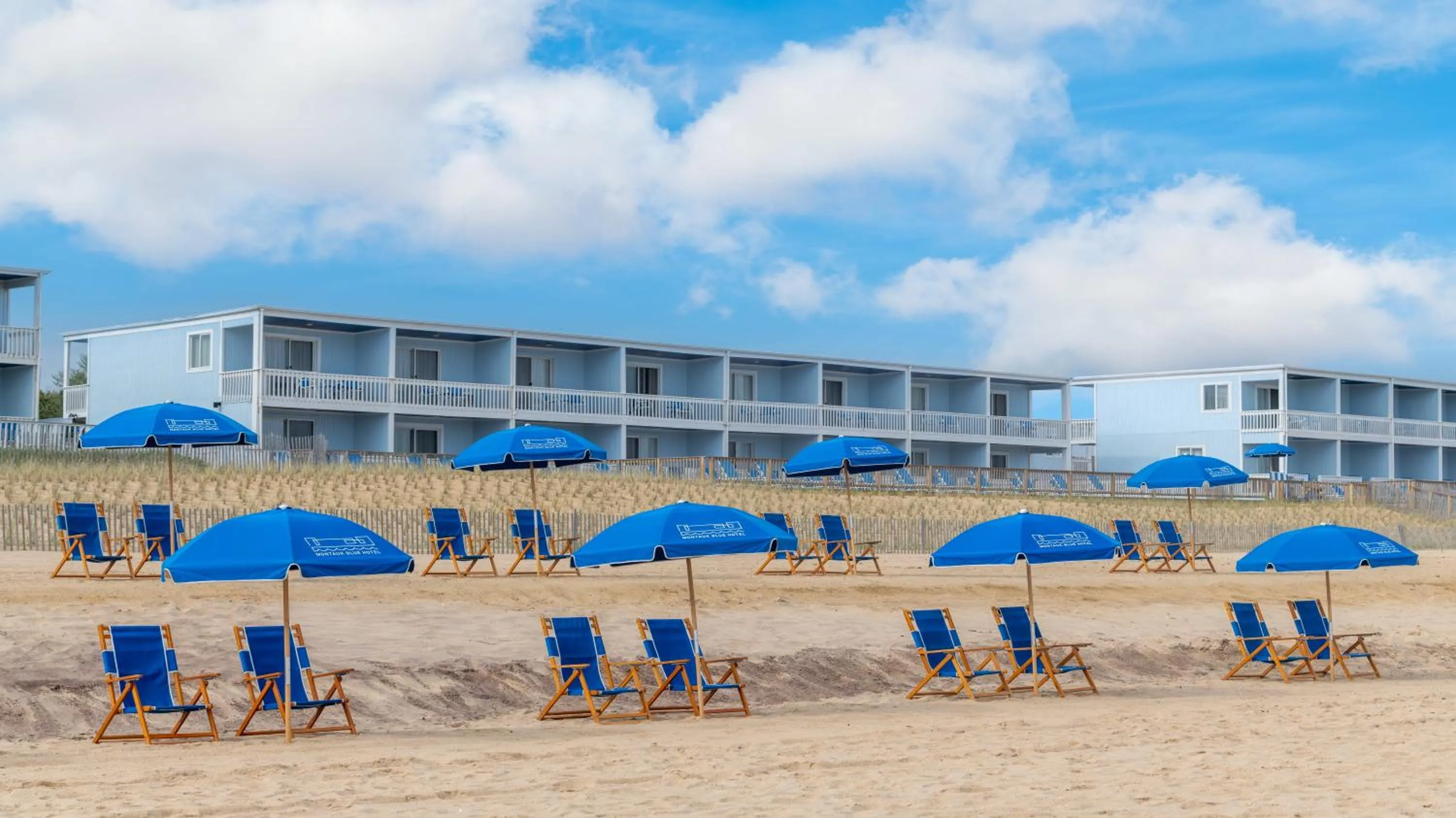 Property building in Montauk Blue Hotel