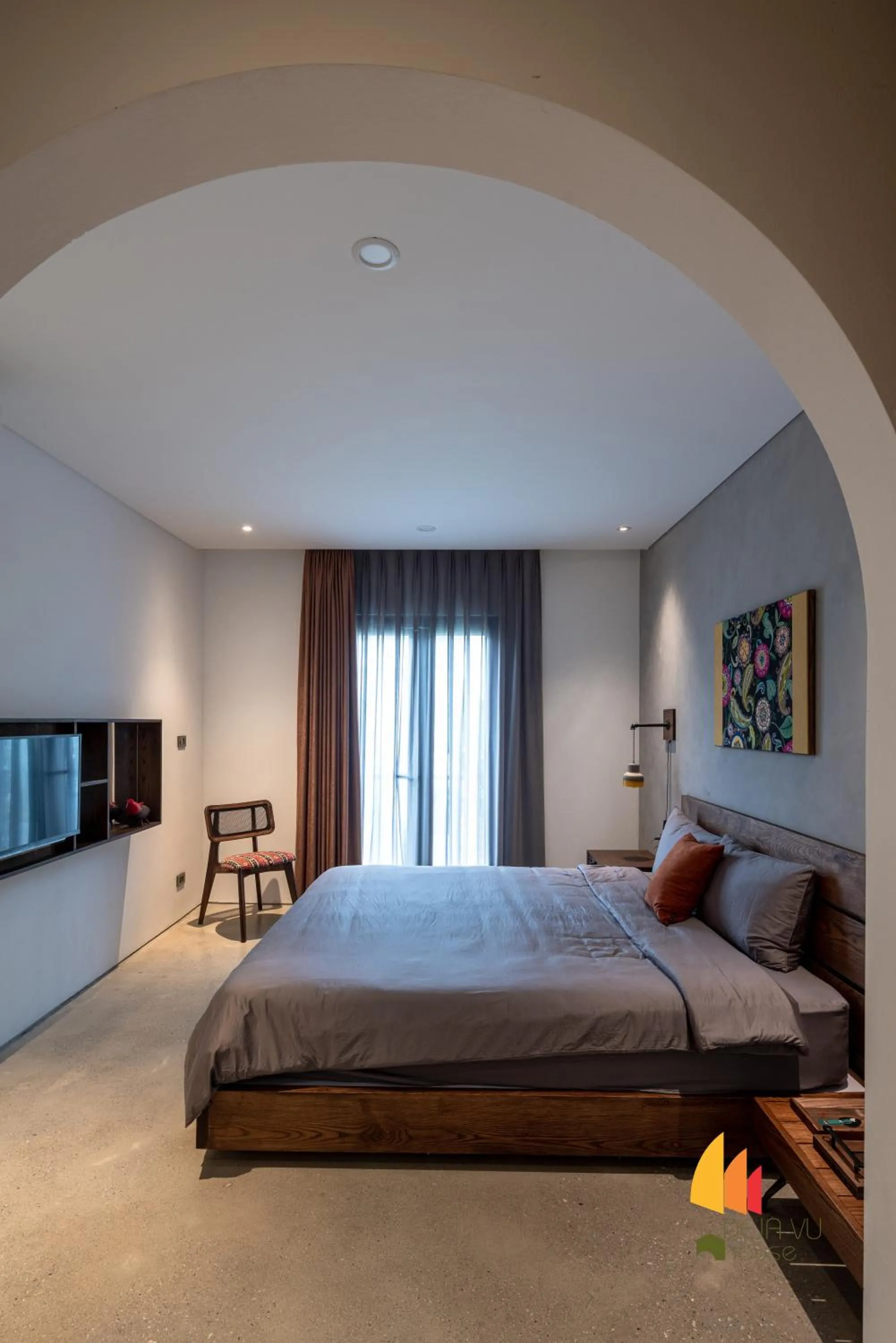 Photo of the whole room, Bed in Deja Vu House Ha Long