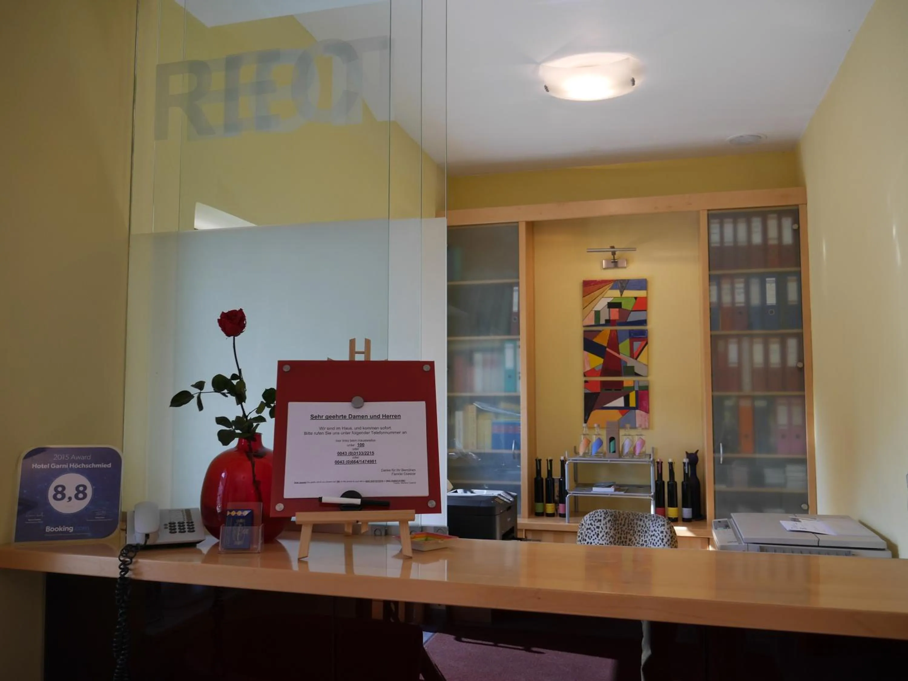 Lobby or reception in Hotel Garni Höchschmied