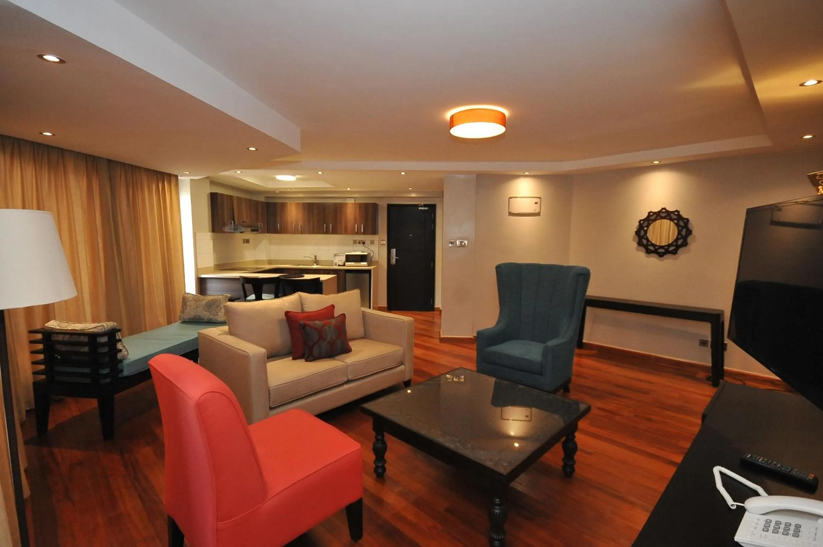 Living room in Longonot Place Serviced Apartment-Nairobi, City Centre CBD