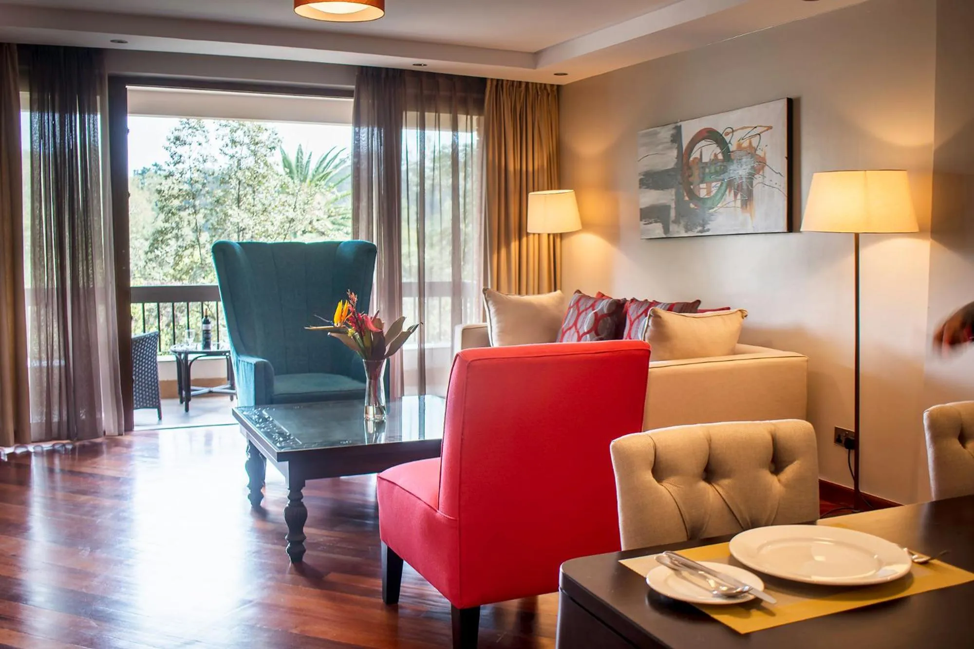 Living room in Longonot Place Serviced Apartment-Nairobi, City Centre CBD