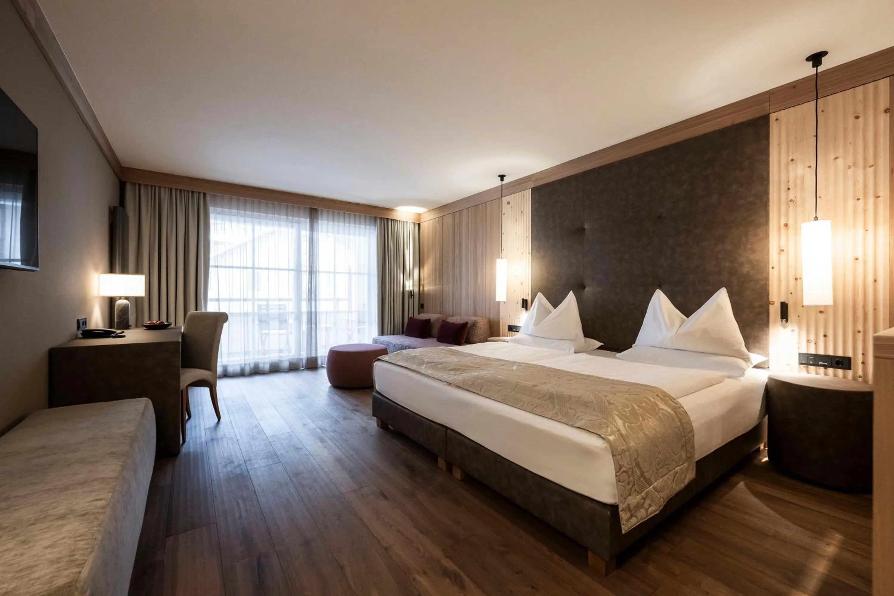 Bed in Adler Spa Resort Dolomiti