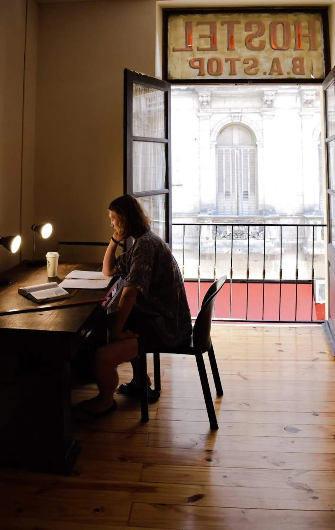 People in BA Stop Hotel House