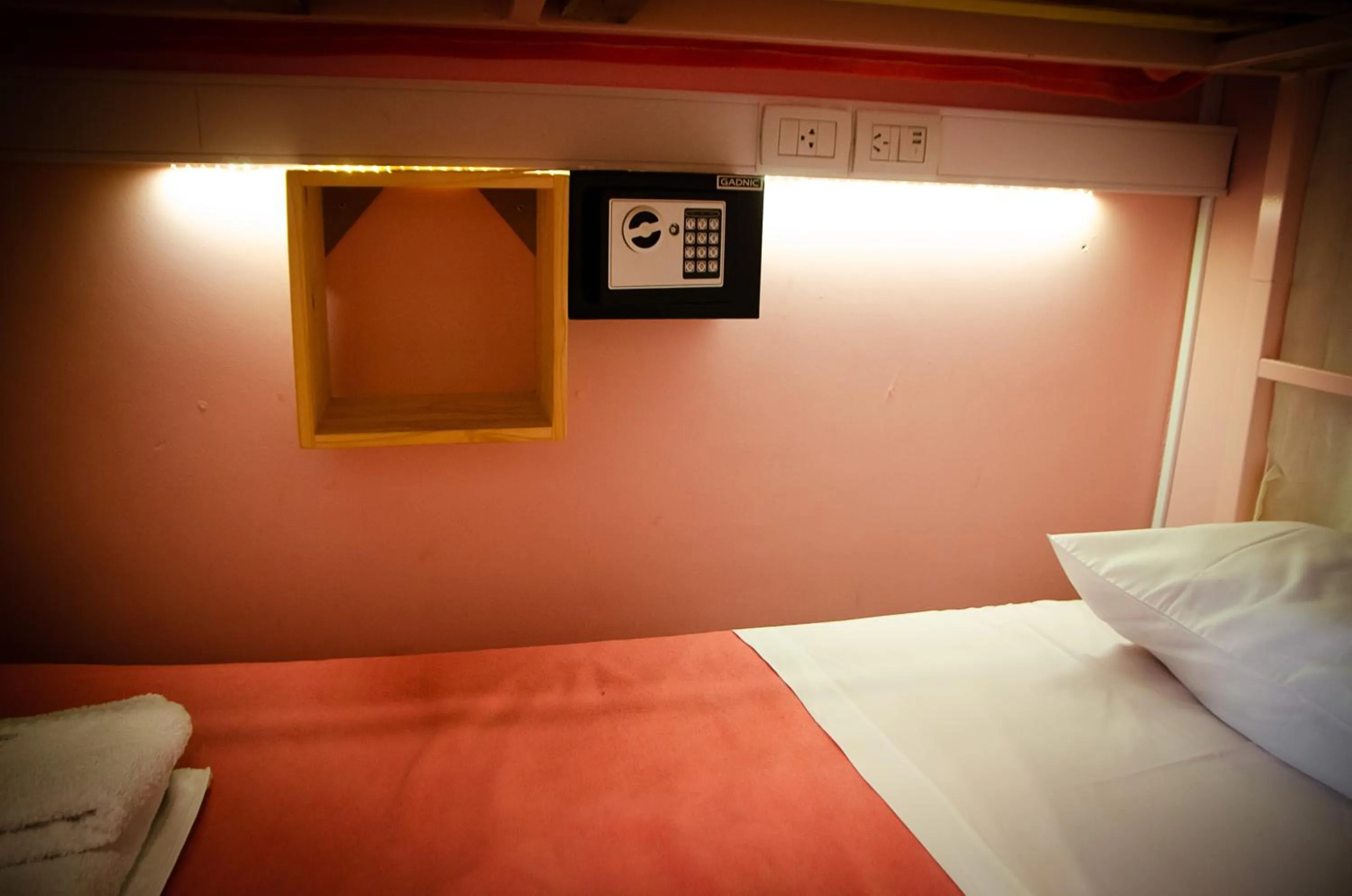 safe, Bed in BA Stop Hotel House