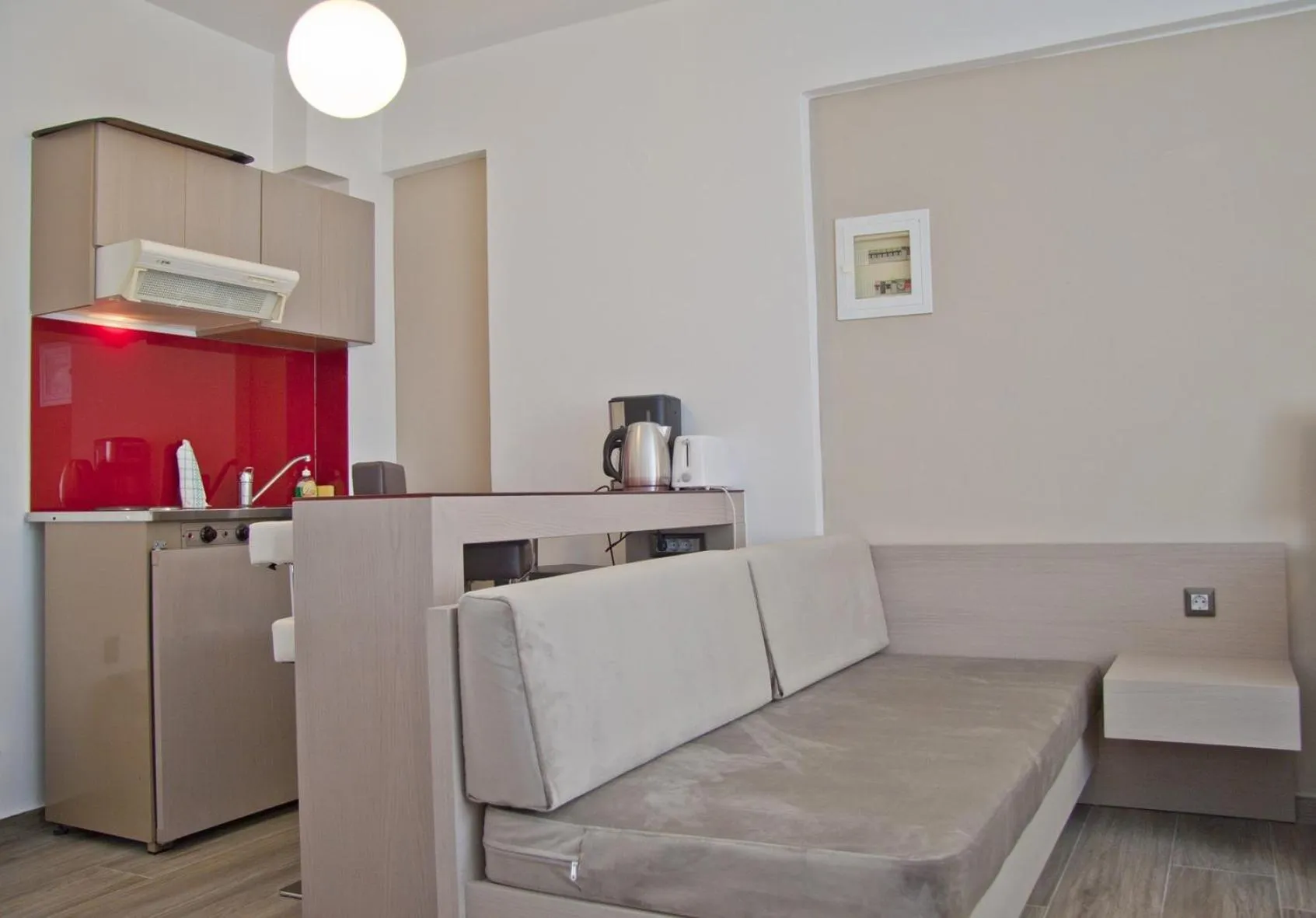 Seating area in Hotel Christina