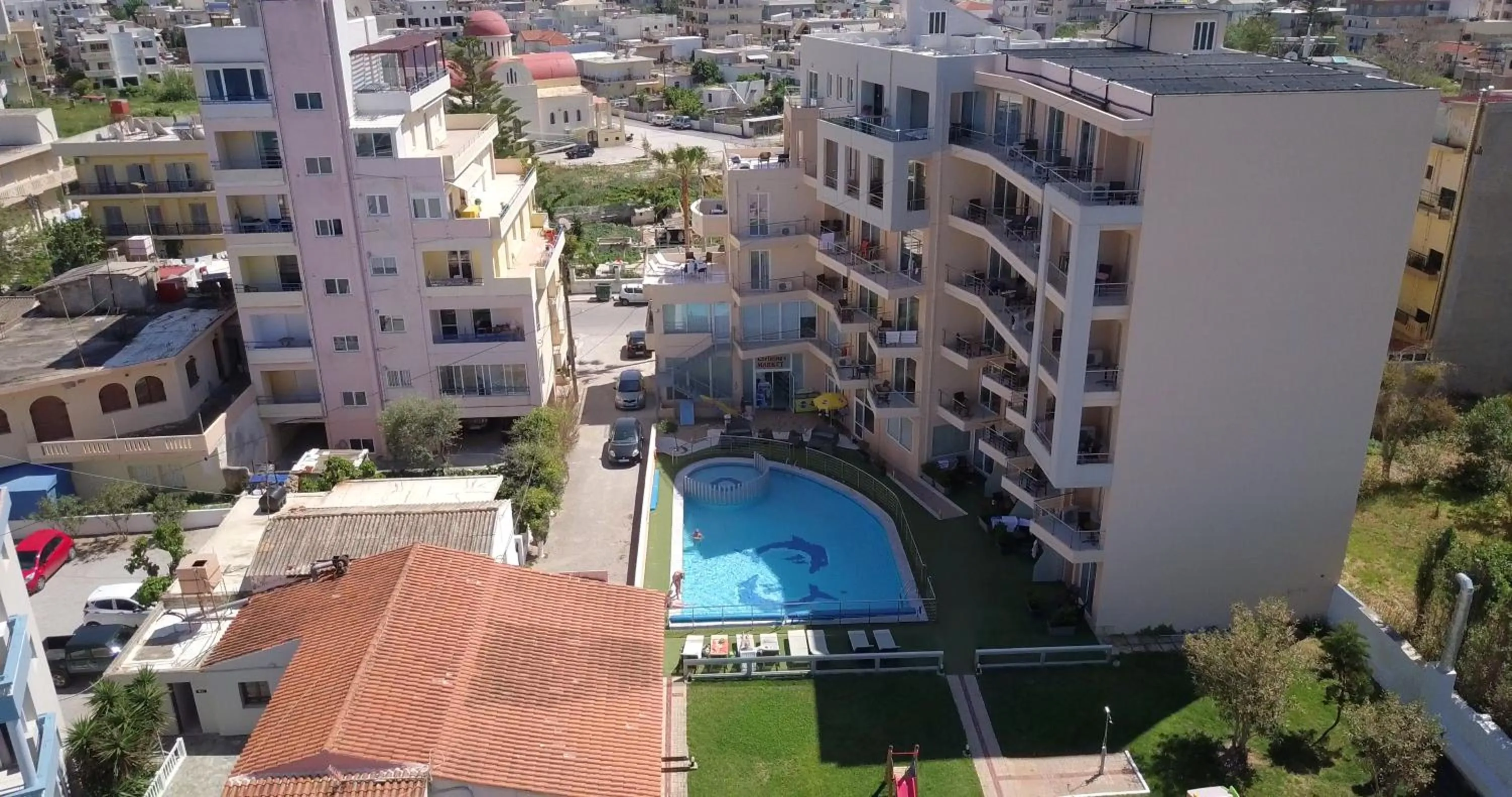 Bird's eye view in Hotel Christina