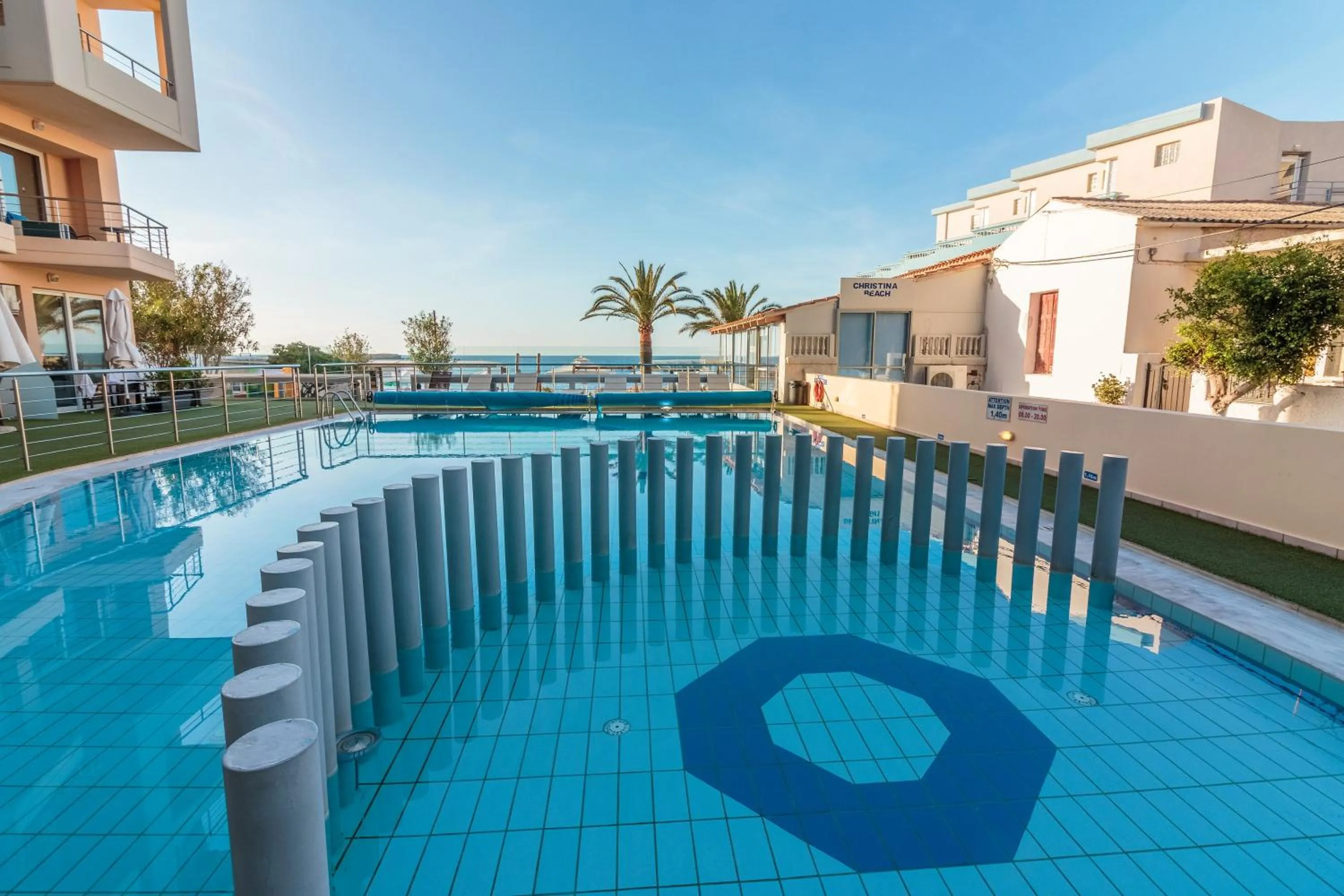 Swimming pool in Hotel Christina
