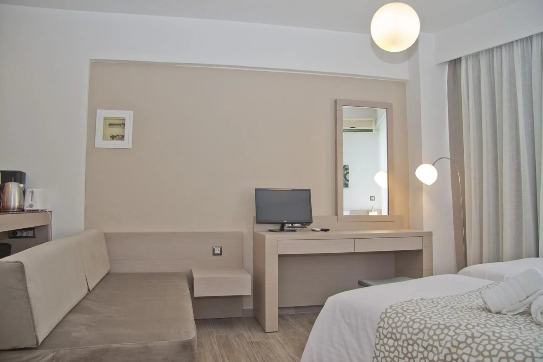 Seating area, Bed in Hotel Christina