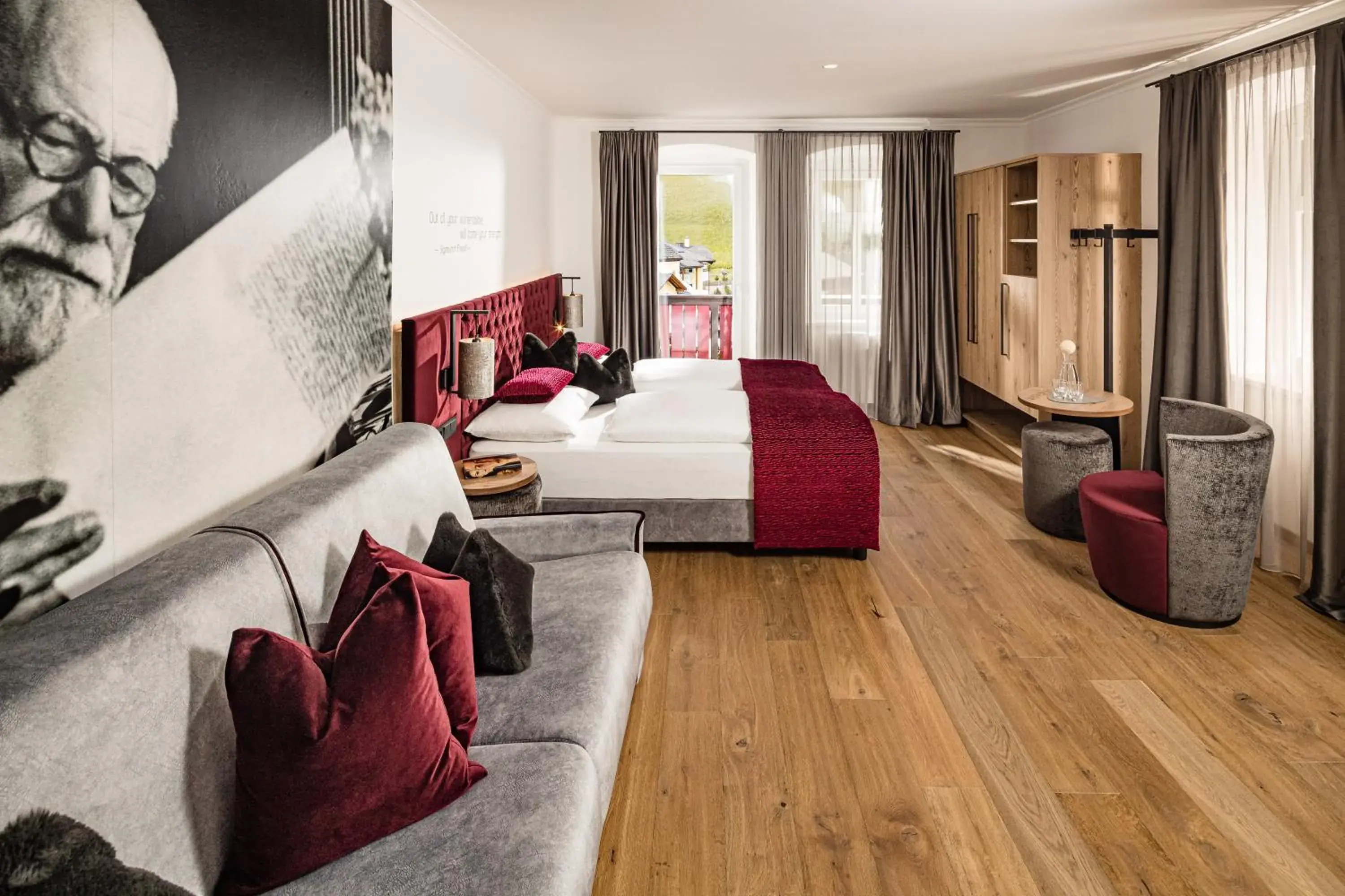 Photo of the whole room, Bed in Grand Hotel Wolkenstein Photo of the whole room, Bed in Grand Hotel Wolkenstein