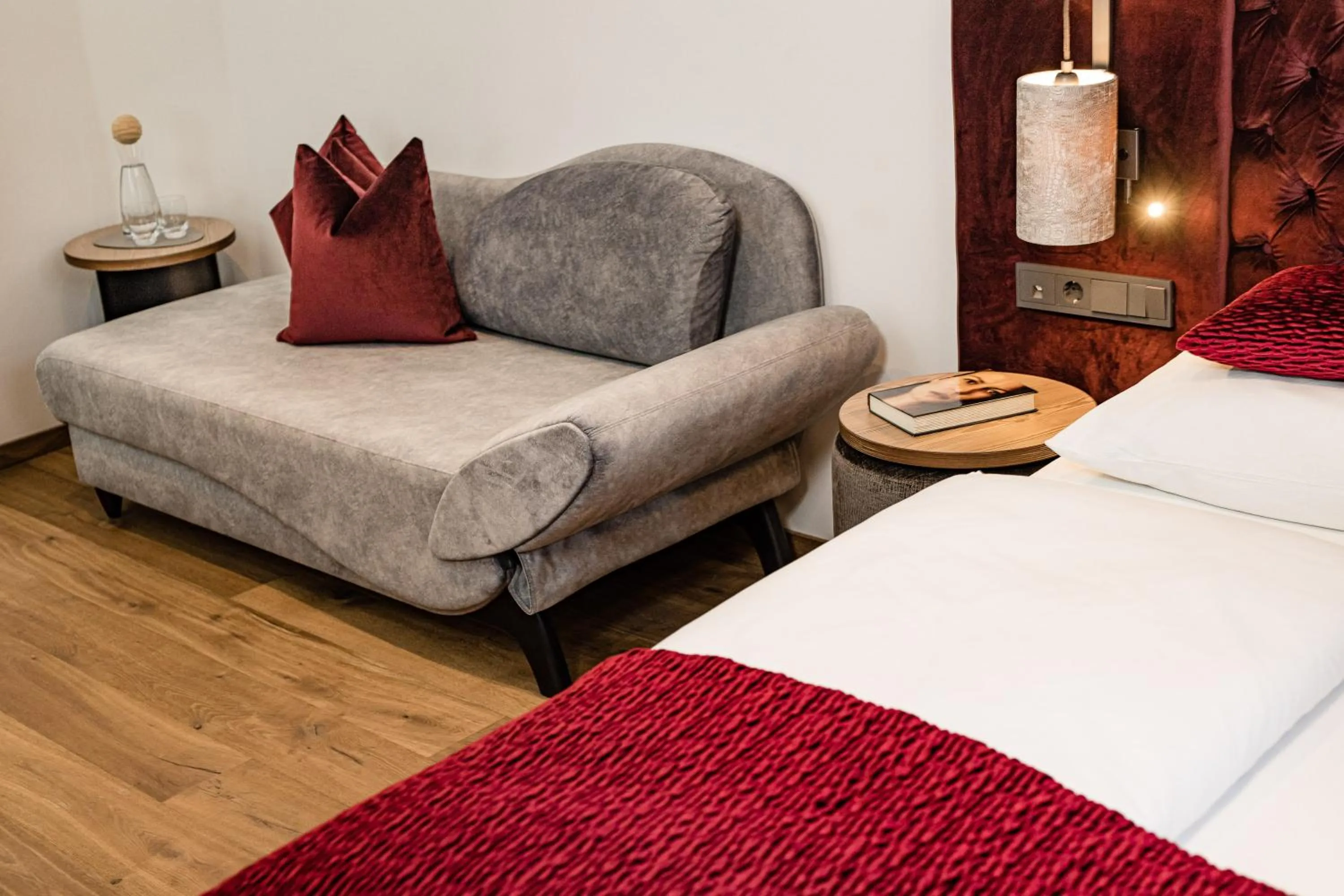 Bedroom, Bed in Grand Hotel Wolkenstein