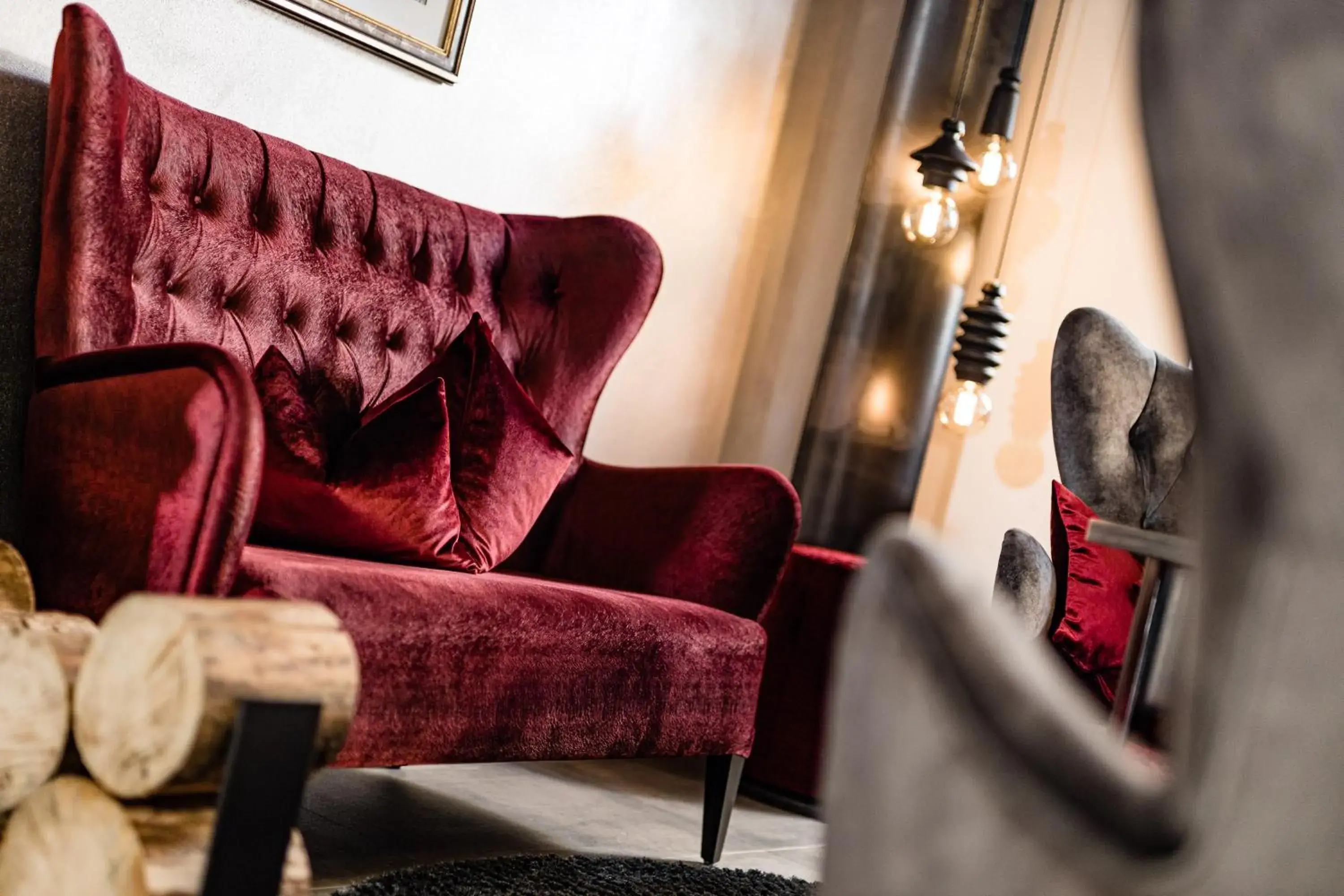 Living room in Grand Hotel Wolkenstein Living room in Grand Hotel Wolkenstein