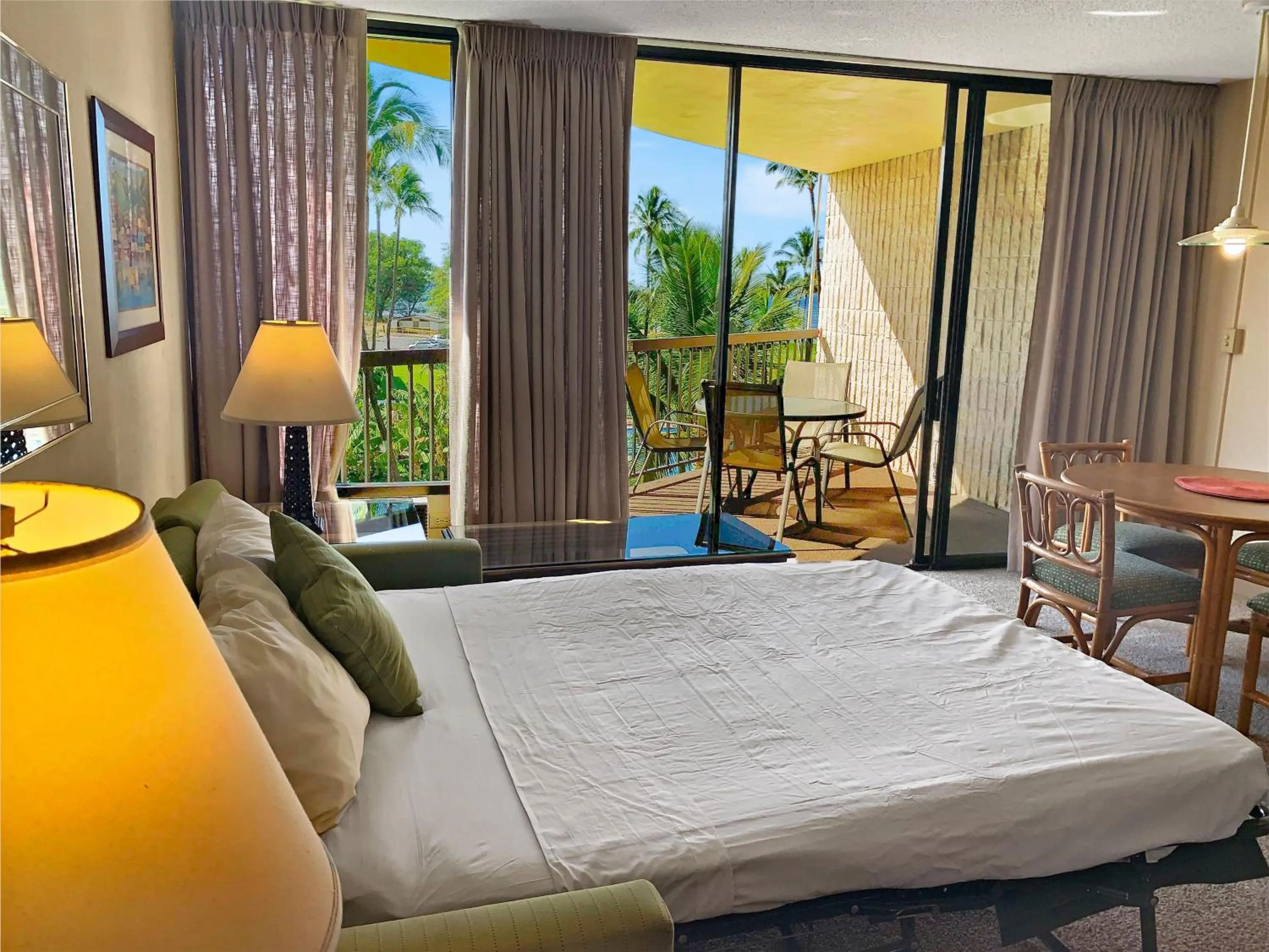 Bed in Maui Sunset
