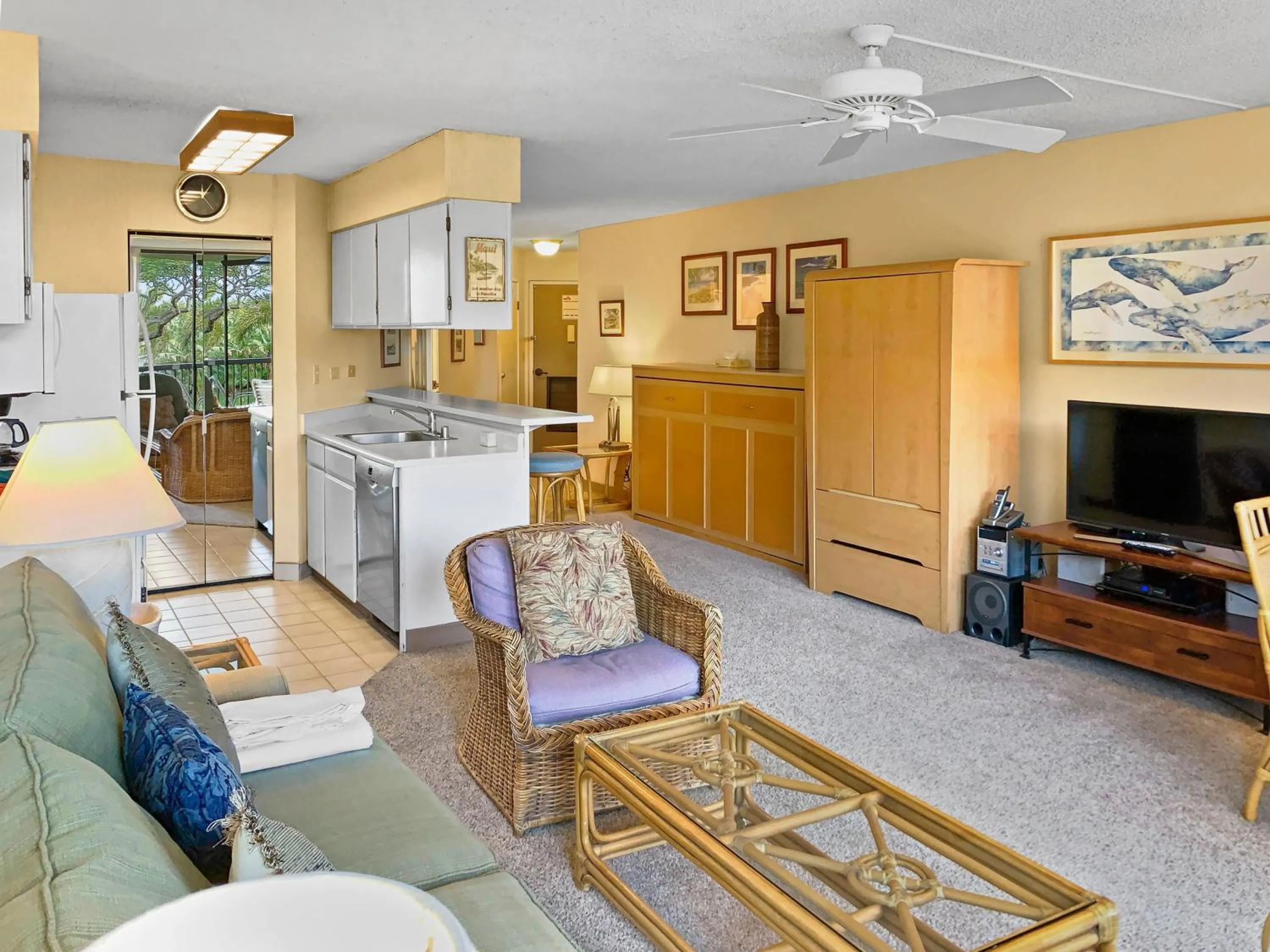 Living room in Maui Sunset