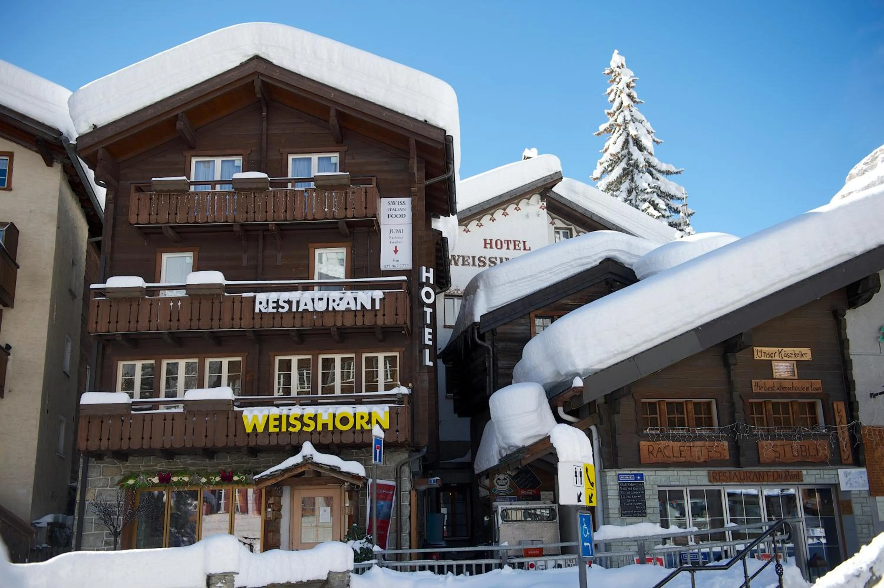 Facade/entrance in Hotel Weisshorn