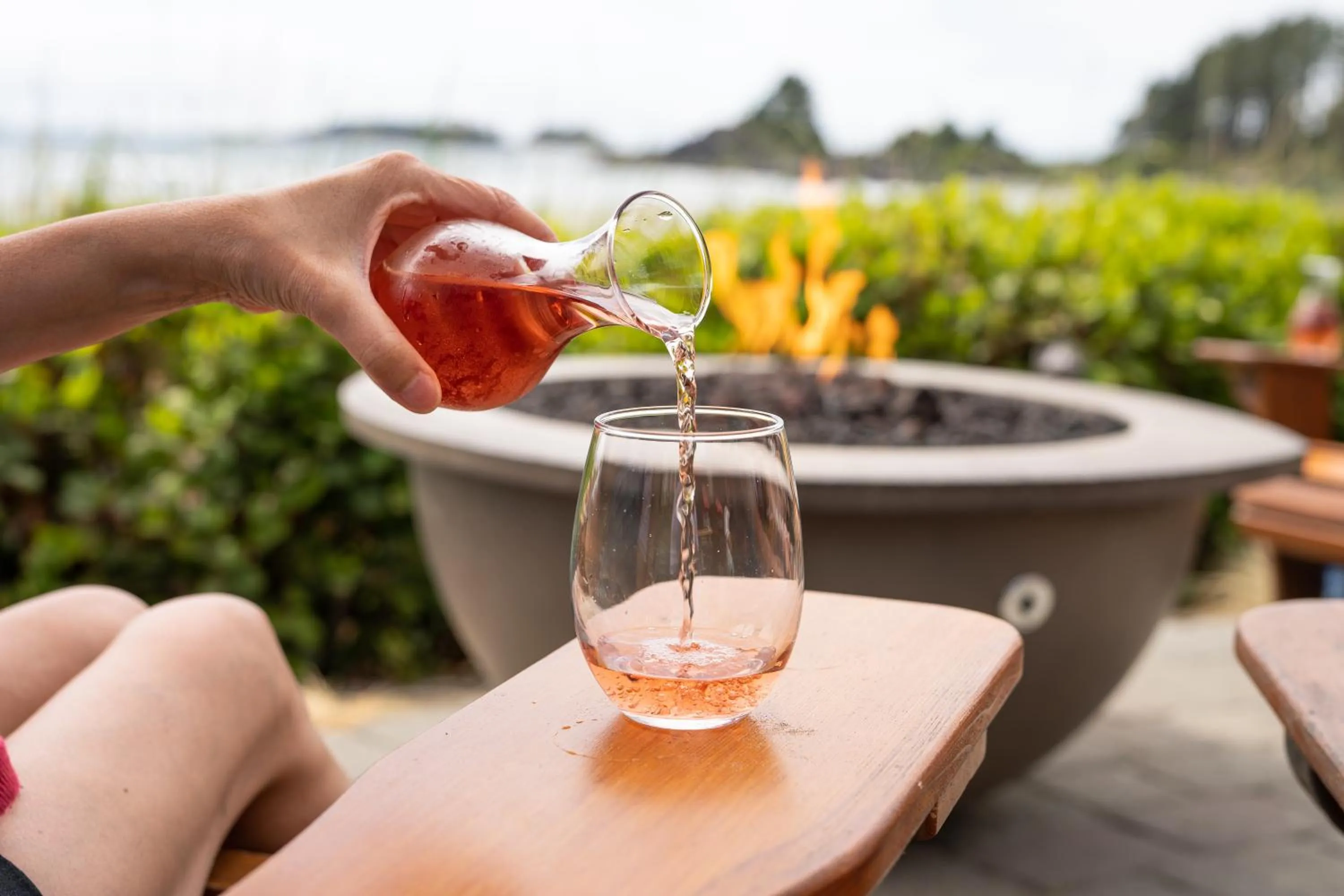 Patio in Long Beach Lodge Resort