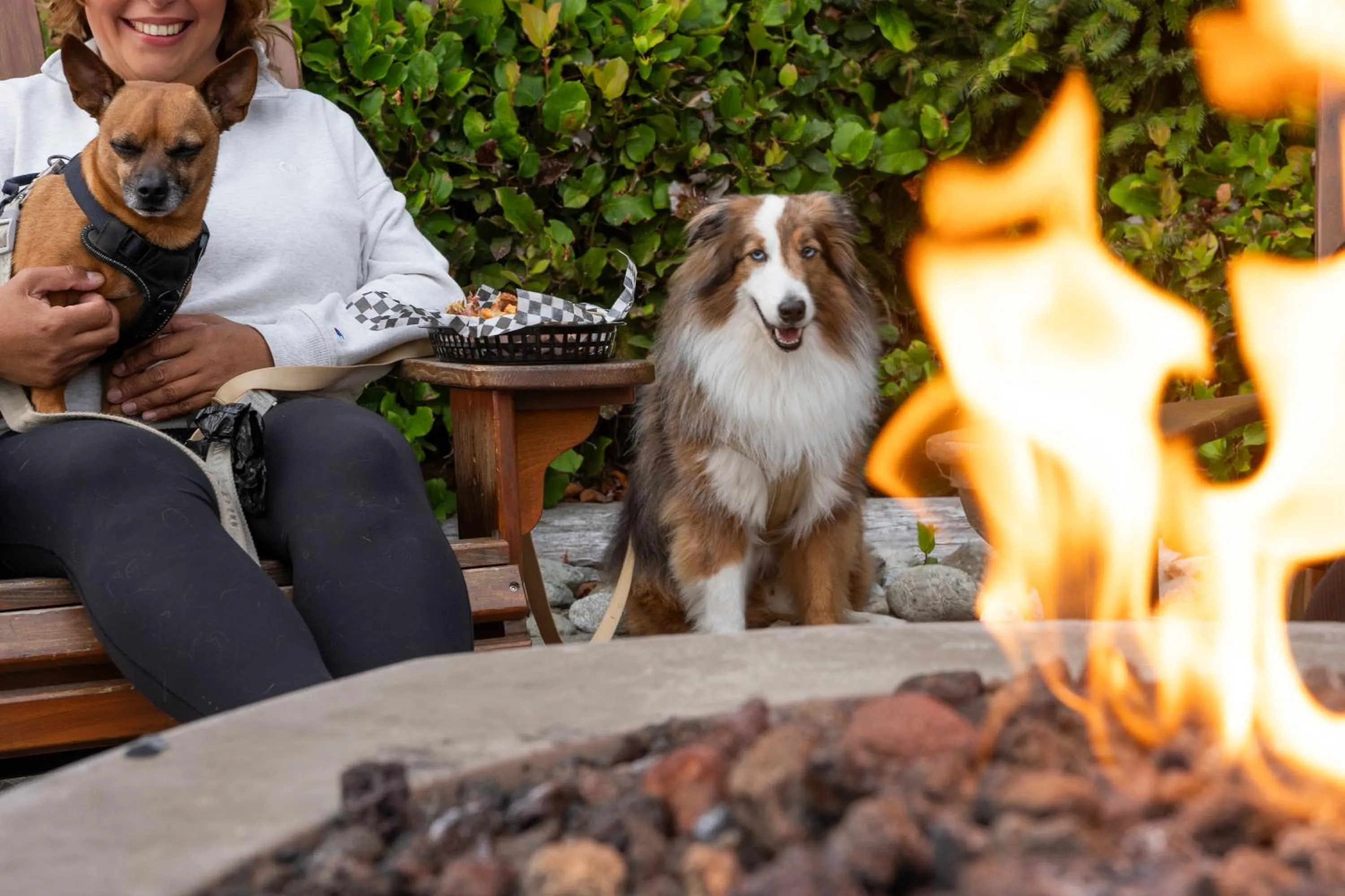 Patio in Long Beach Lodge Resort