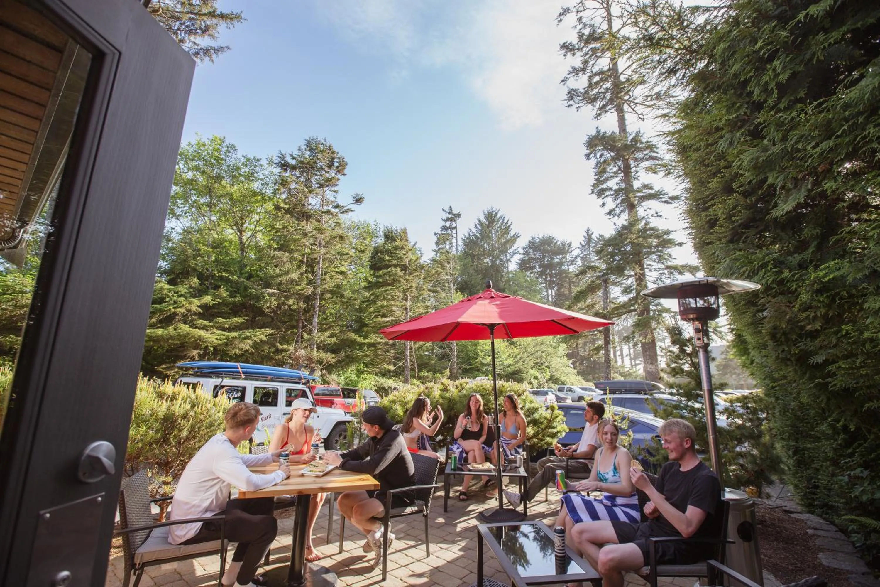 Patio in Long Beach Lodge Resort