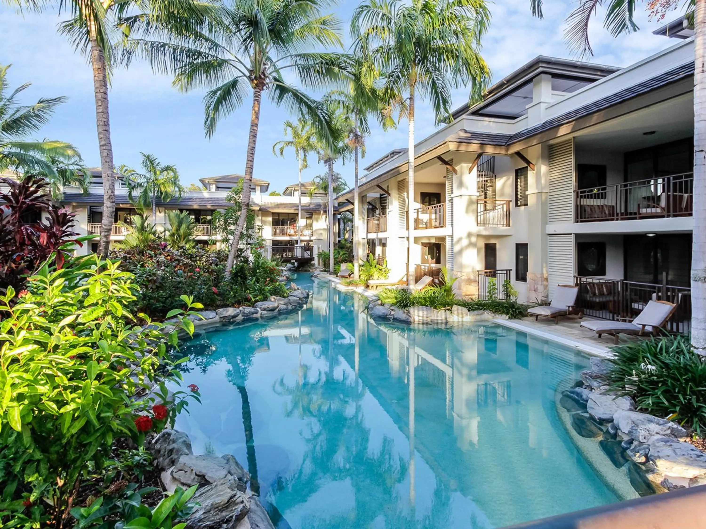 Swimming pool in Luxury Apartments at Temple Resort and Spa Port Douglas