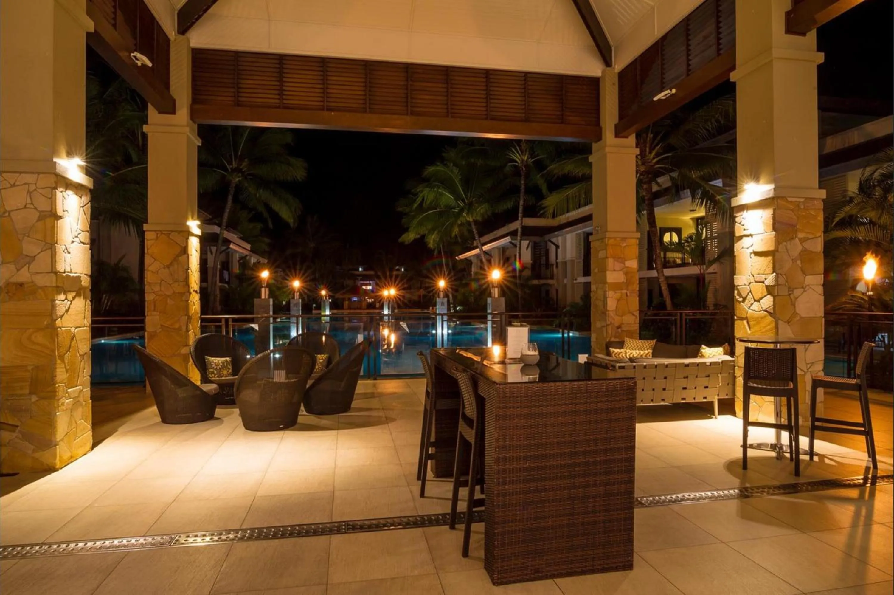 Lobby or reception in Luxury Apartments at Temple Resort and Spa Port Douglas
