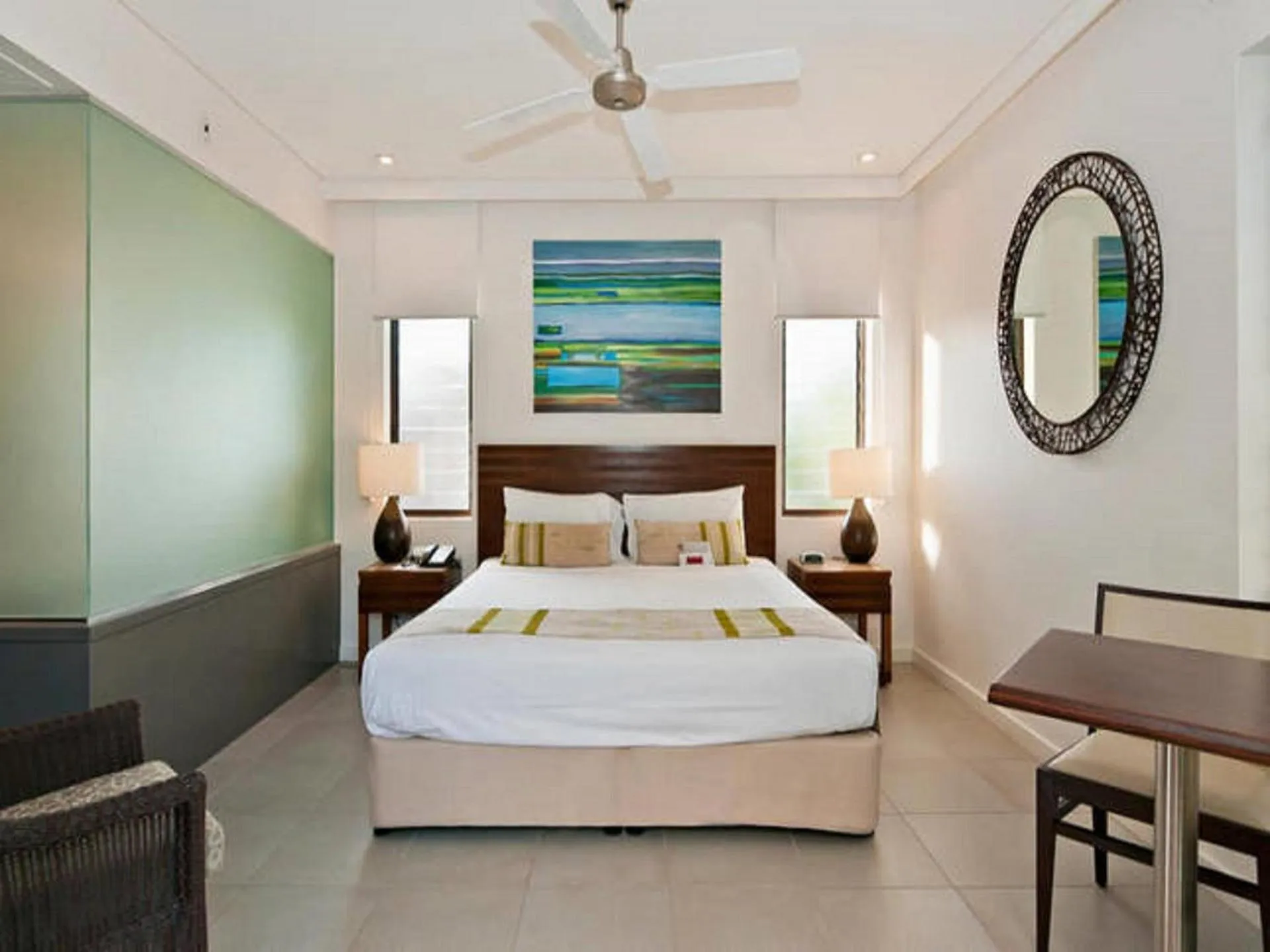 Bed in Luxury Apartments at Temple Resort and Spa Port Douglas