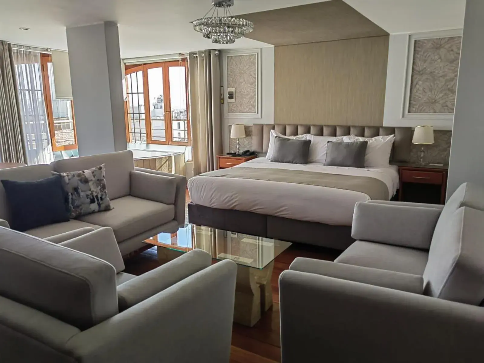 Living room, Bed in Hotel Fundador by Robles Living room, Bed in Hotel Fundador by Robles