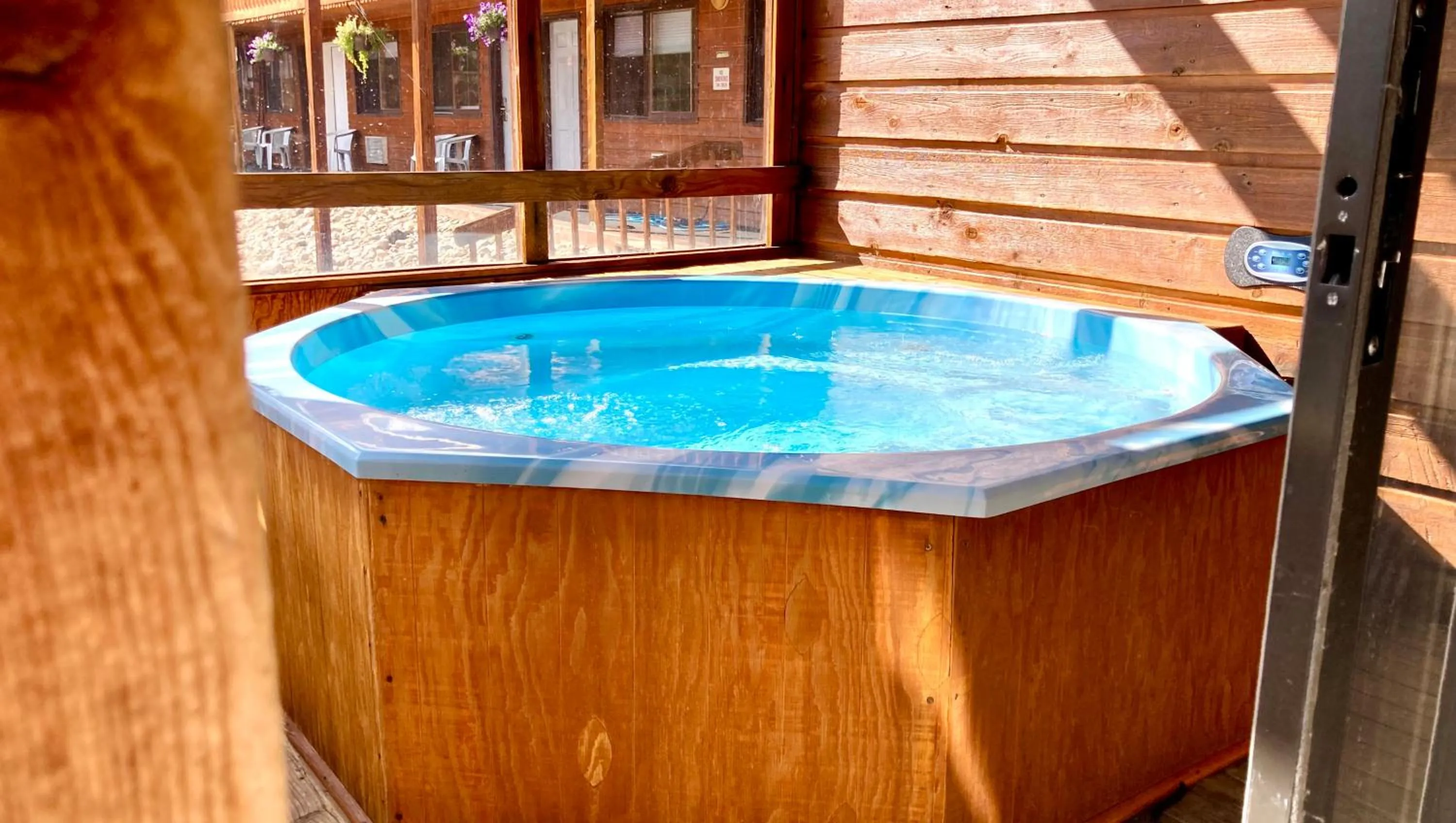 Hot Tub in Big Horn Lodge