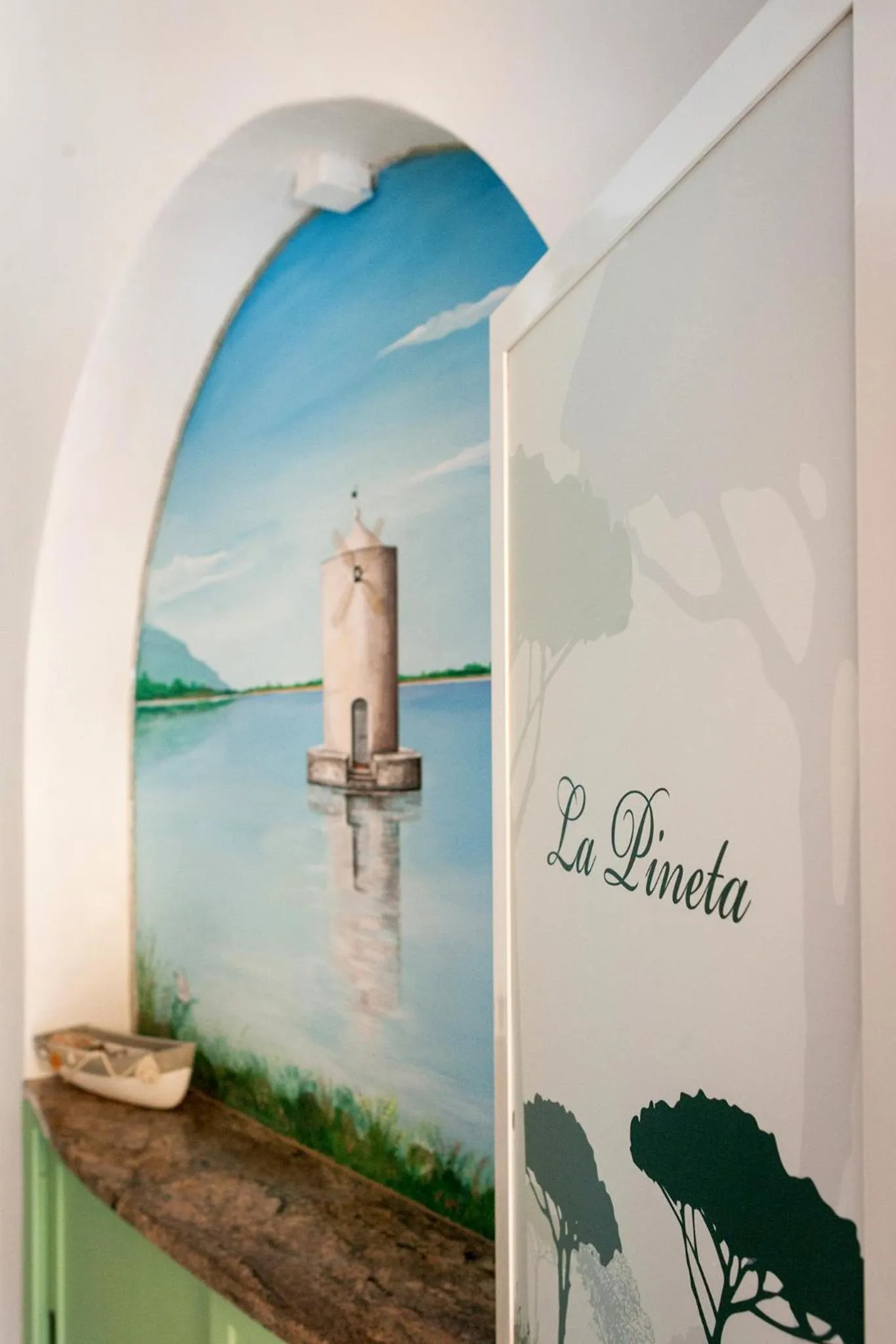 Lobby or reception in B&B La Pineta