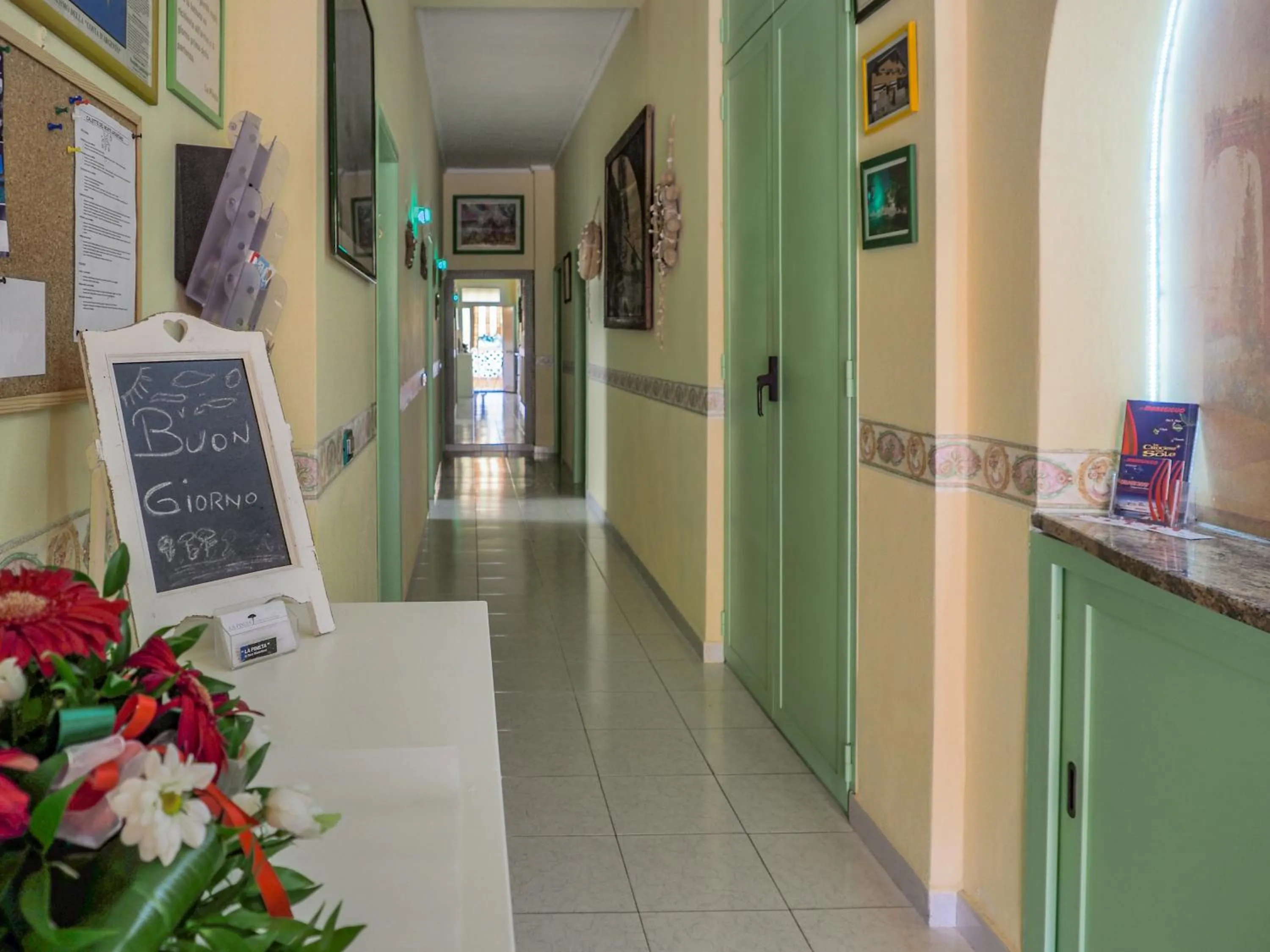 Lobby or reception in B&B La Pineta