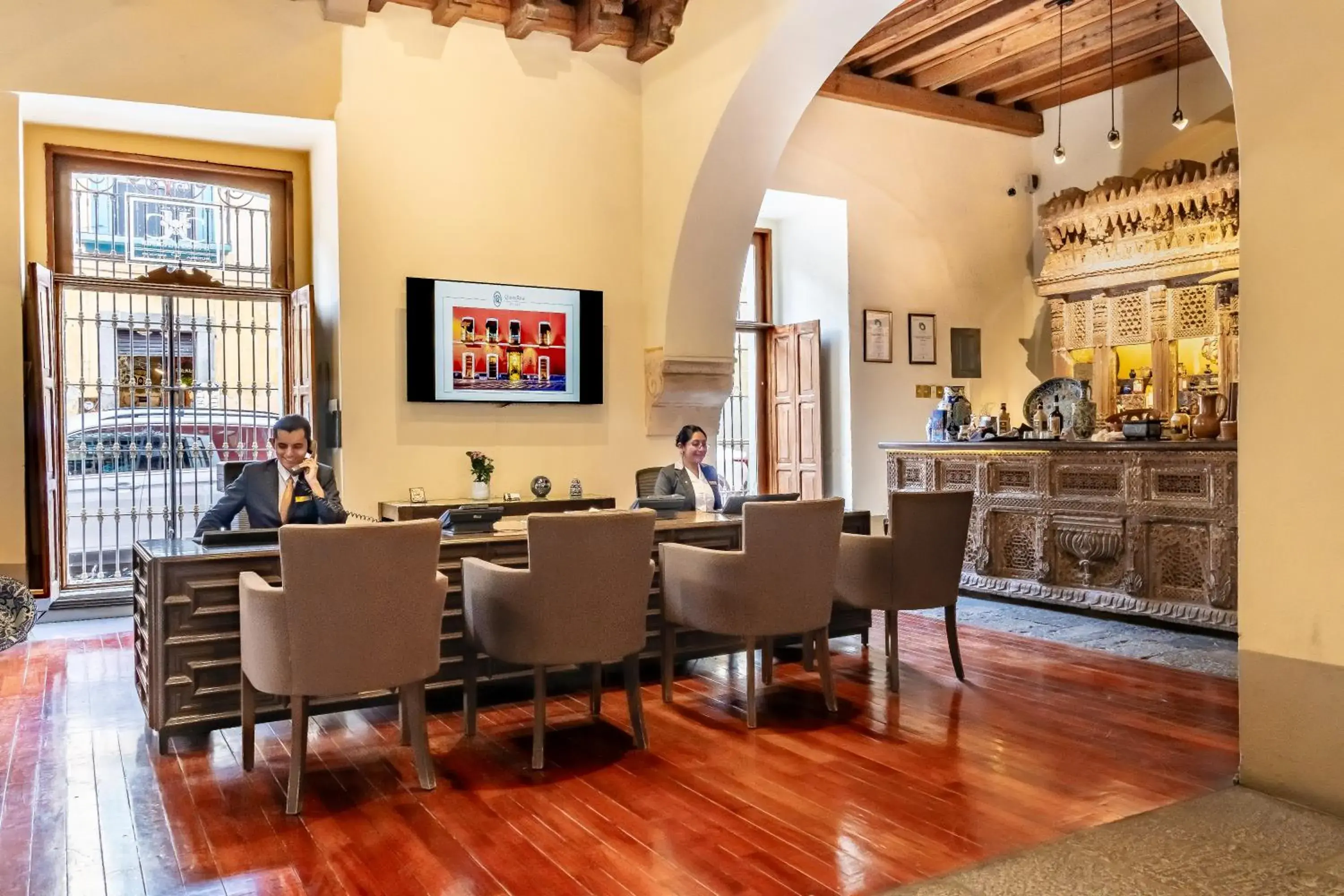 Lobby or reception in Quinta Real Puebla Lobby or reception in Quinta Real Puebla