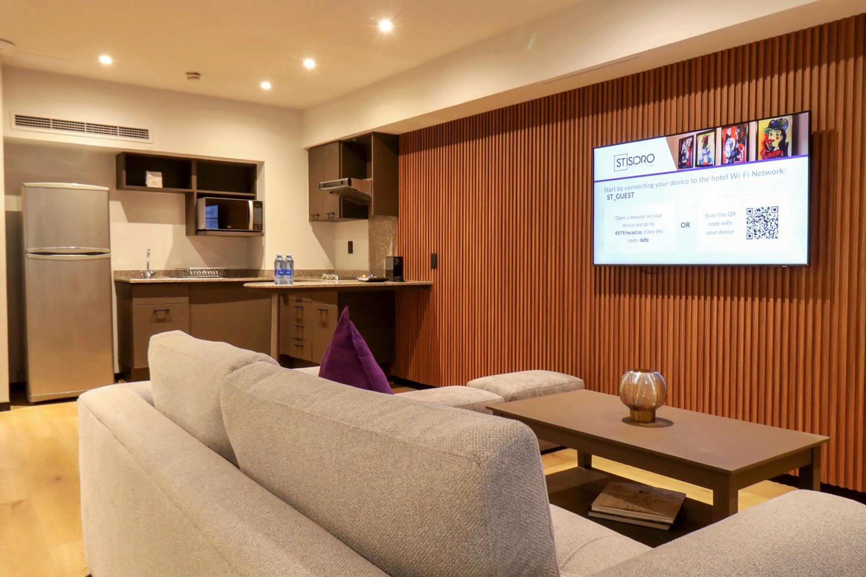 Living room in St Isidro Suites Corporate Housing SPA & Wellness Center