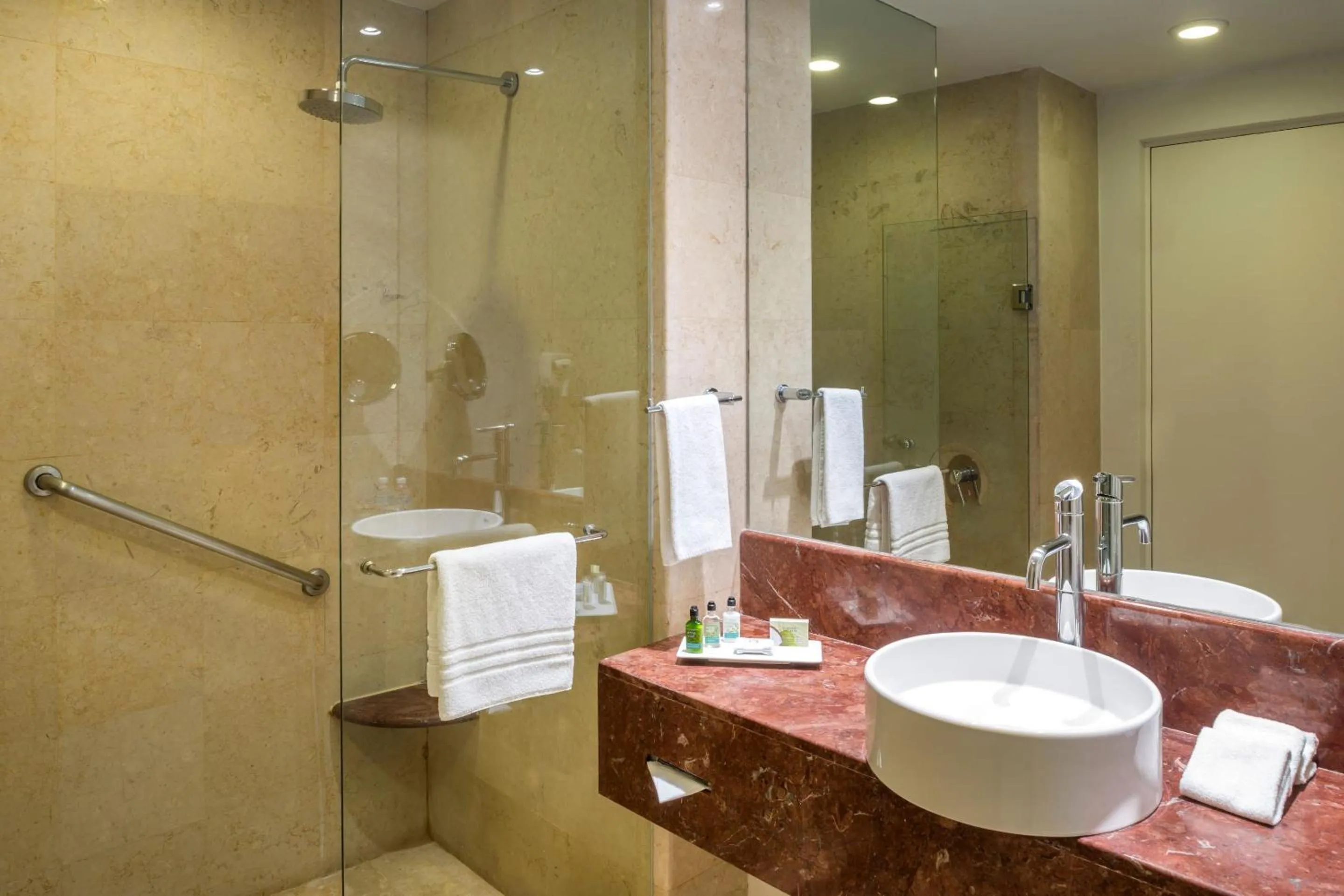 Bathroom in Real Inn Ciudad Juarez by the USA Consulate