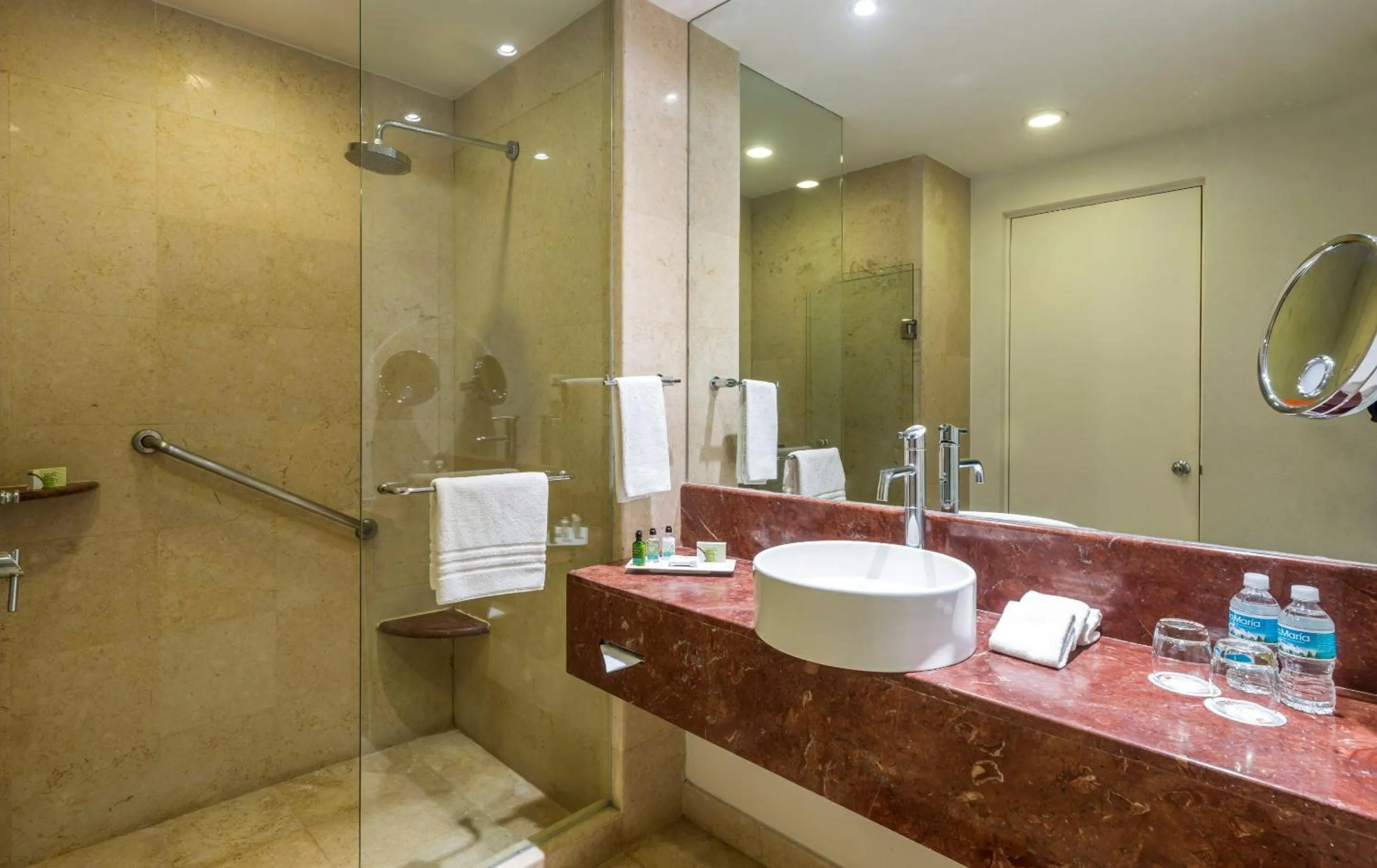 Bathroom in Real Inn Ciudad Juarez by the USA Consulate