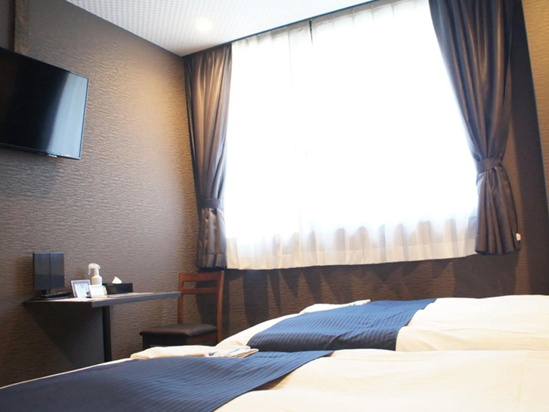 Bed in Hotel Abest Osu Kannon Ekimae Hane no Yu