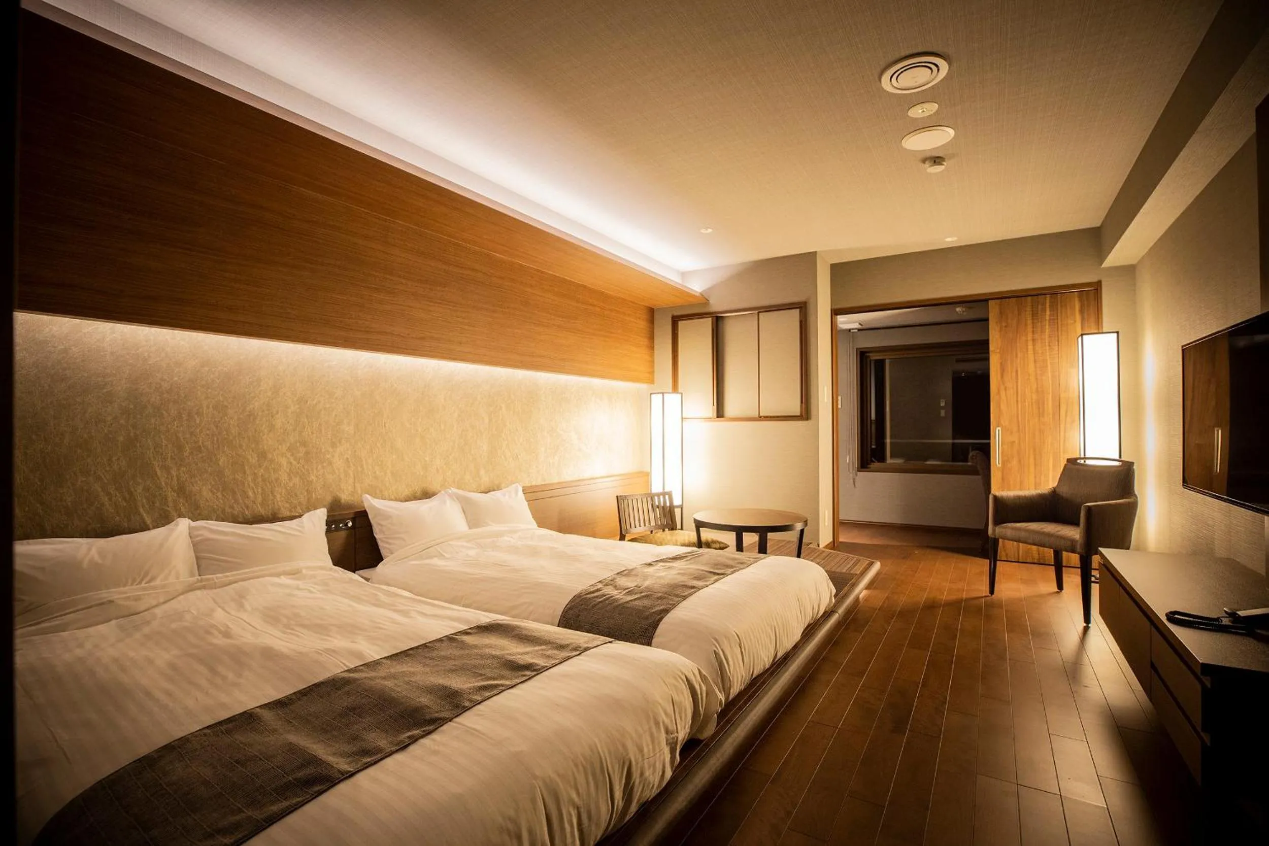 Photo of the whole room, Bed in Yunokawa Prince Hotel Nagisatei