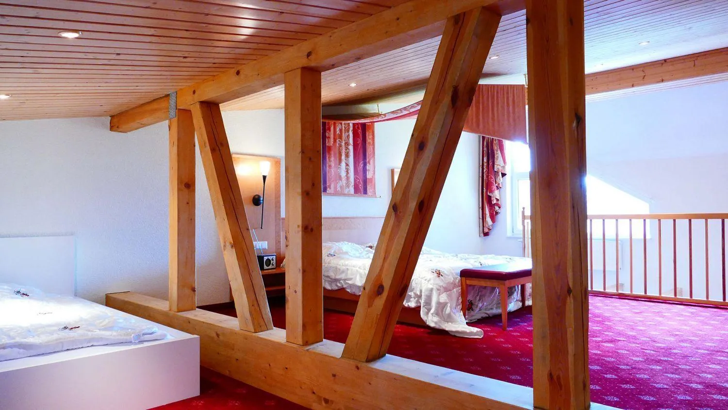 Bed in Öko-Landhotel Basler Hof