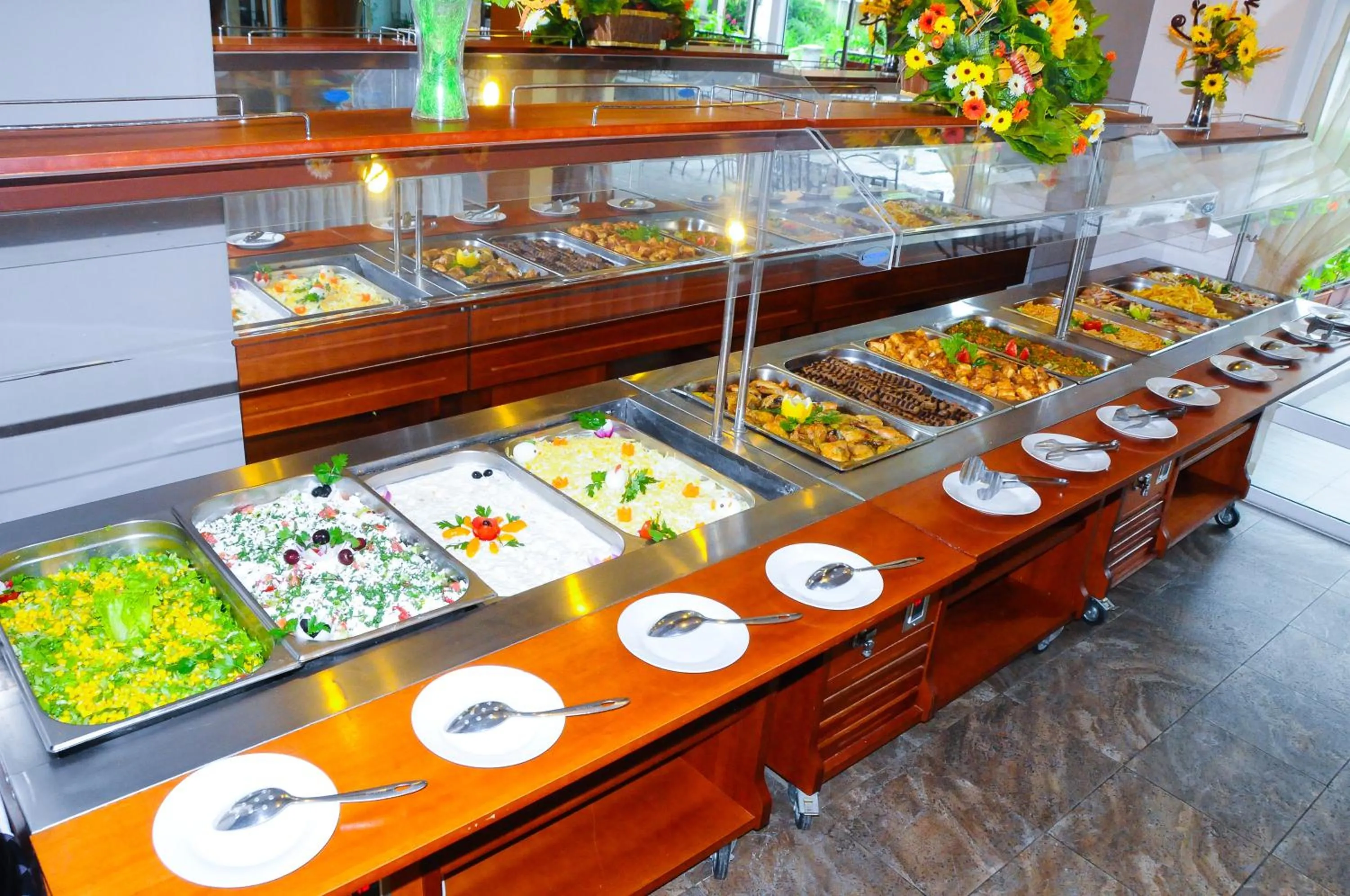 Food close-up in Flagman Hotel