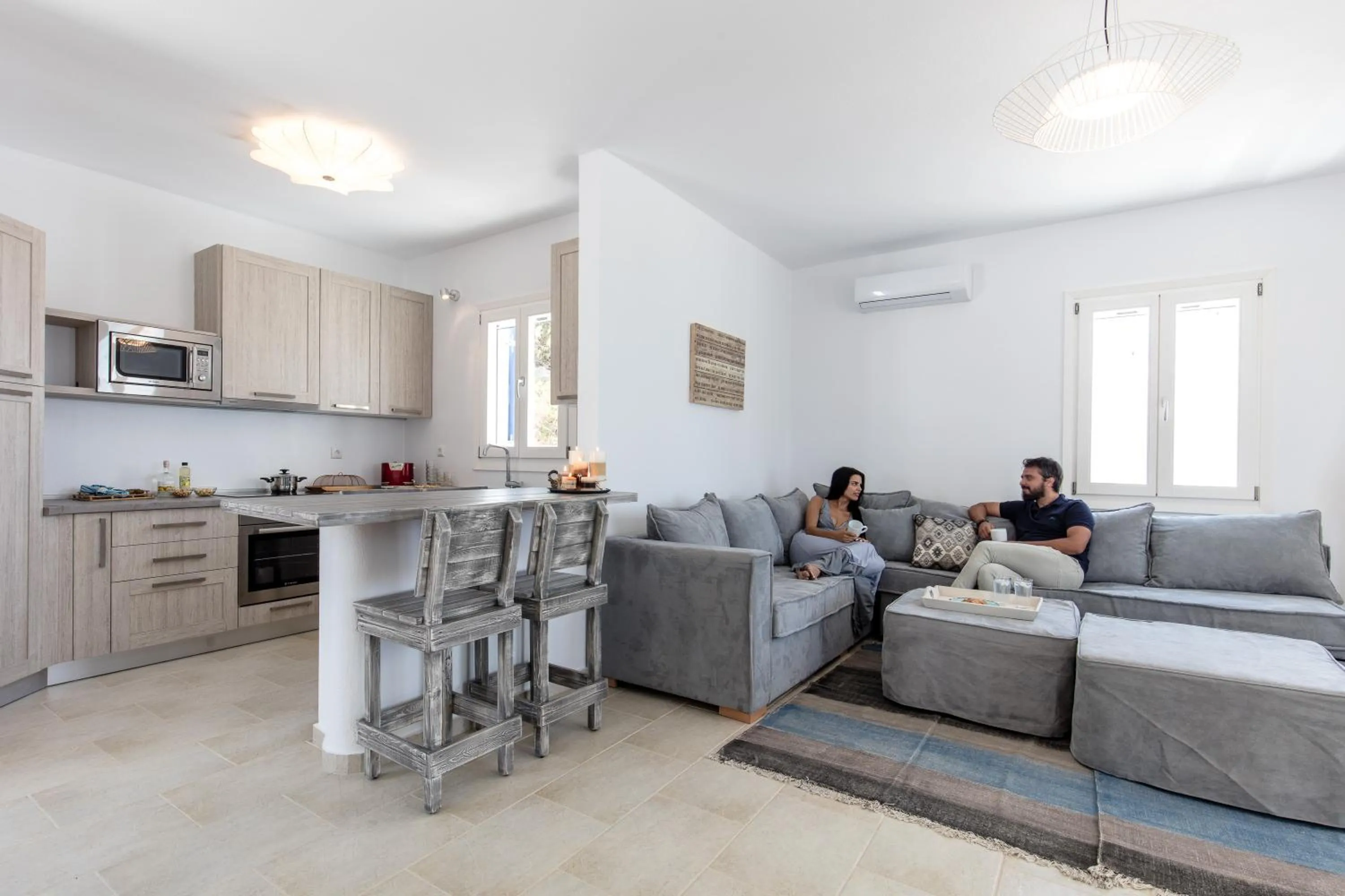 Living room in Apricot and Sea Luxury Villas